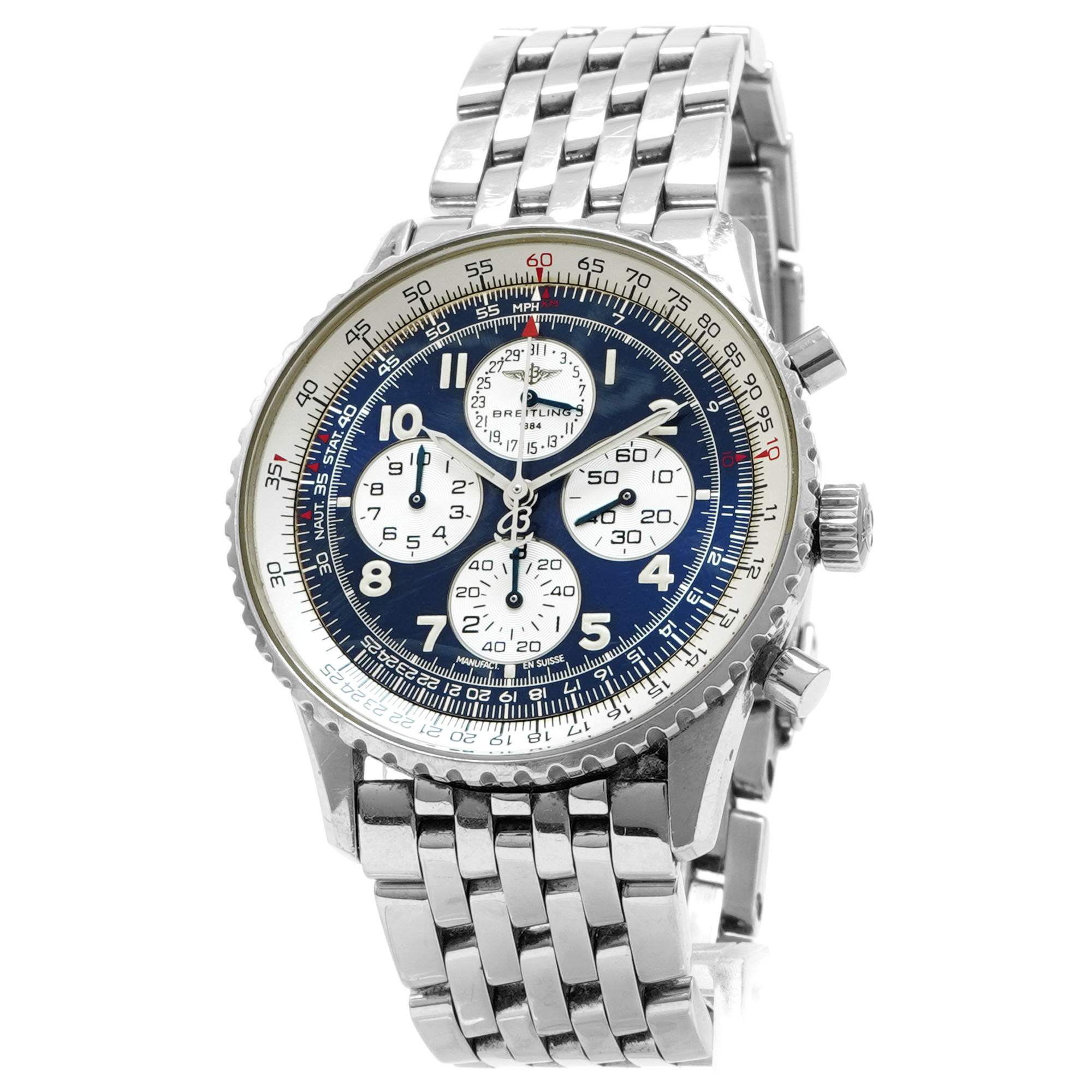 Breitling Navitimer Airborne A33030 *Blue Dial* *Vintage* - Inventory 7888