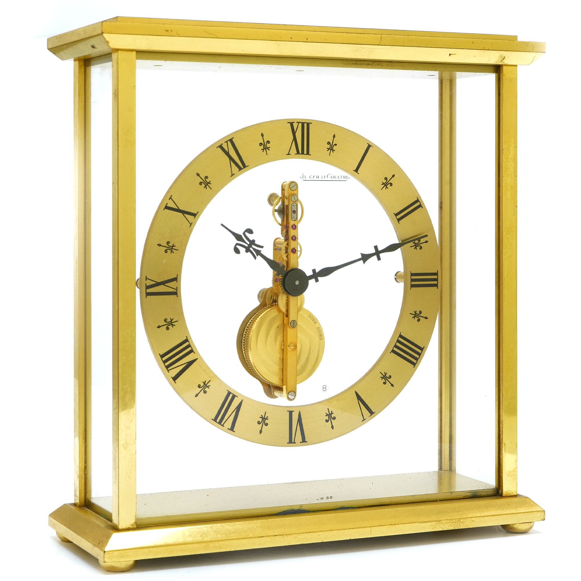 Jaeger LeCoultre Baguette Inline Movement 8 Days Clock 508