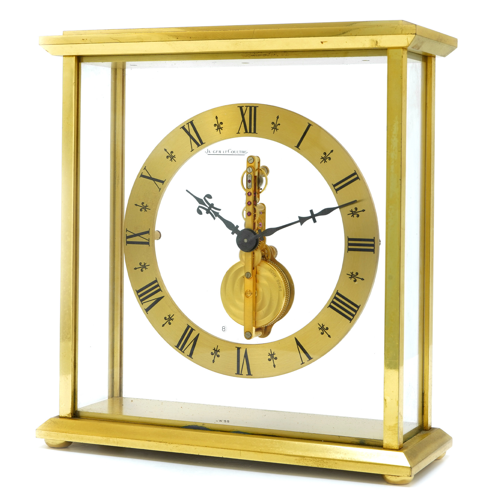 Jaeger LeCoultre Baguette Inline Movement 8 Days Clock 508 *Vintage* - Inventory  7932 Jaeger LeCoultre Baguette Inline Movement 8 Days Clock 508 *Vintage* - Inventory  7932