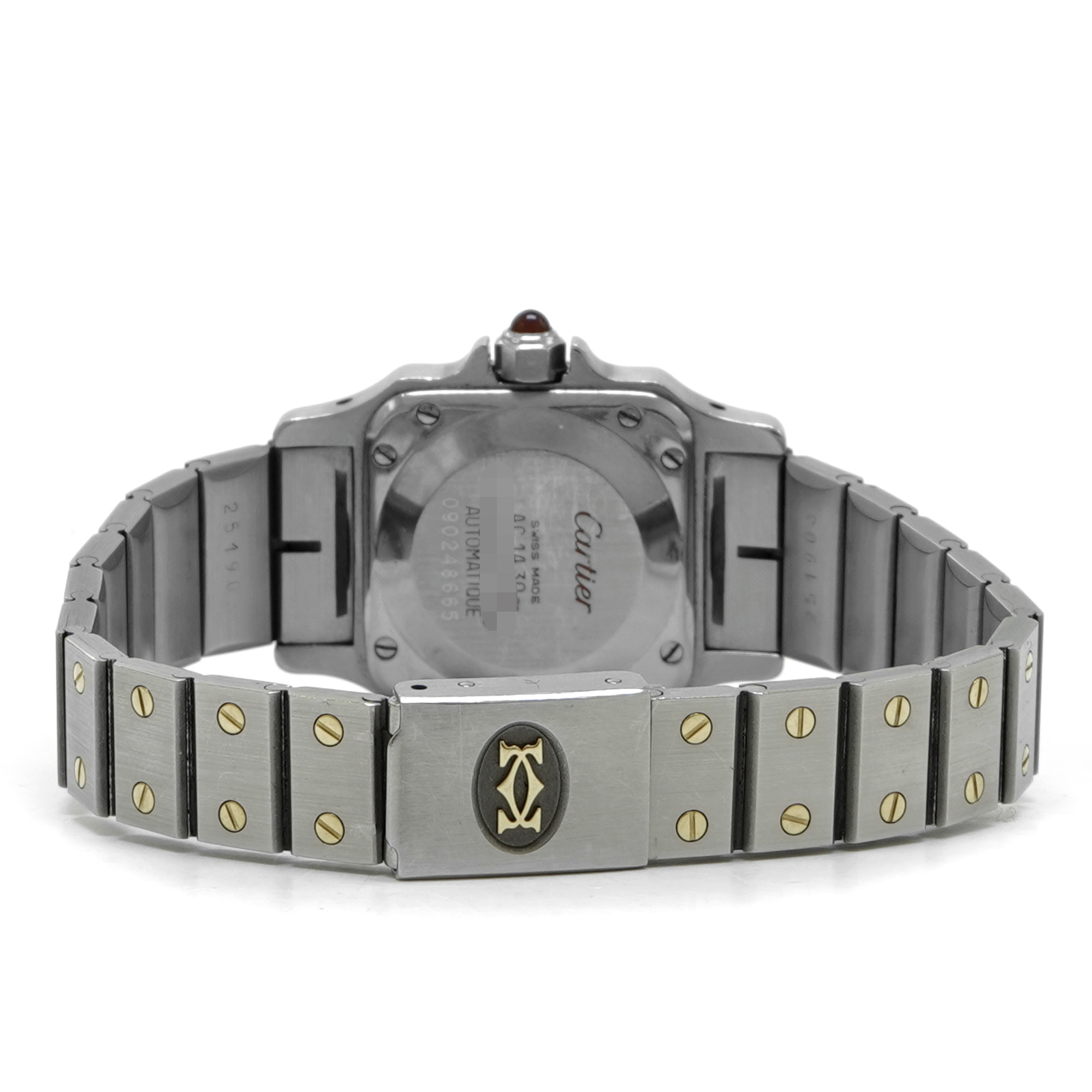 Cartier Santos Galbee Small 0902 *Burgundy Dial* - Inventory 7940