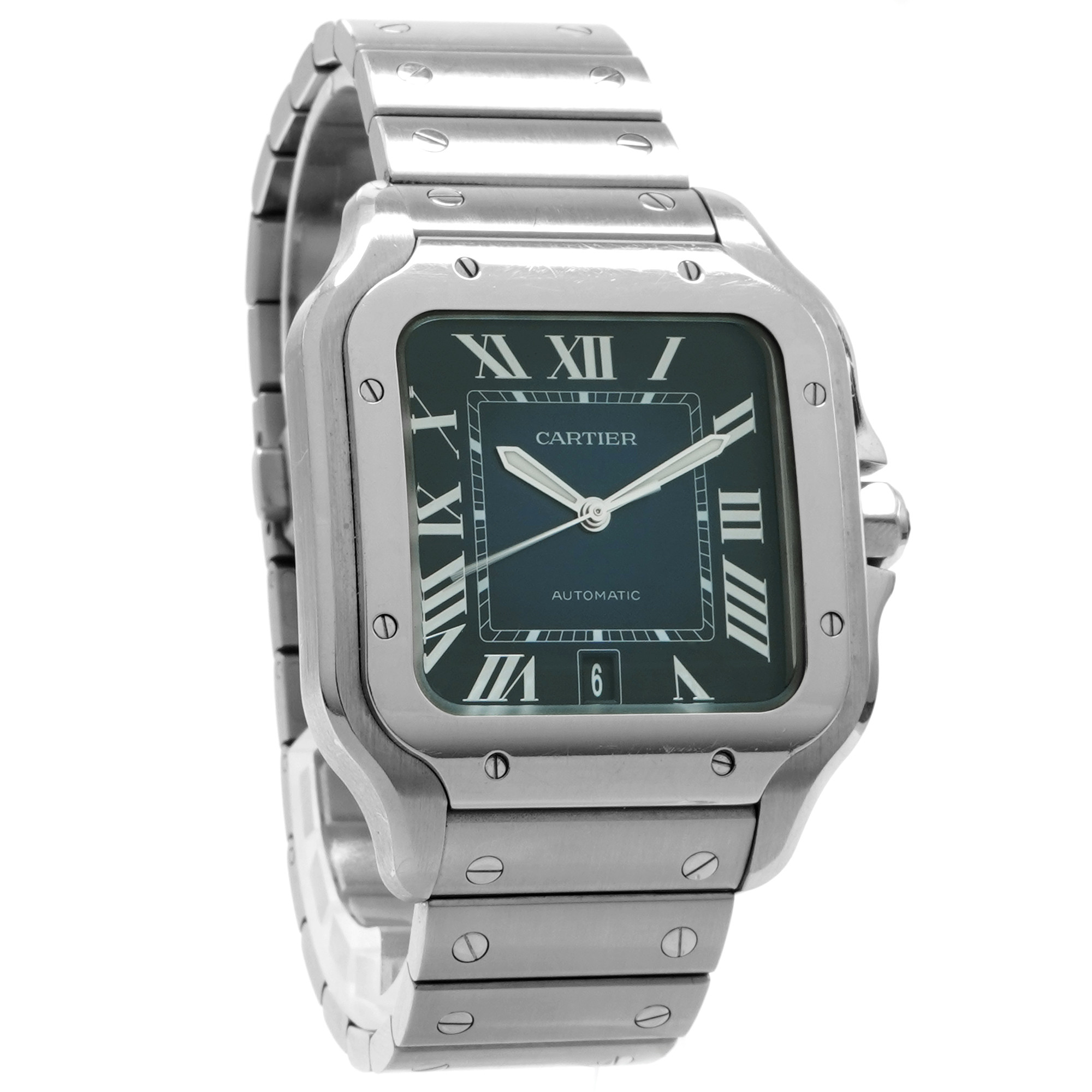 Cartier Santos de Cartier Large Blue WSSA0030 - Inventory 7946