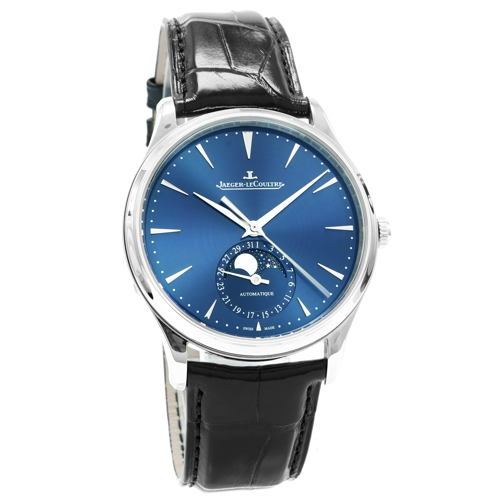 Jaeger LeCoultre Master Ultra Thin Moon Q1368480 *Blue Dial* *2025* - Inventory 7974