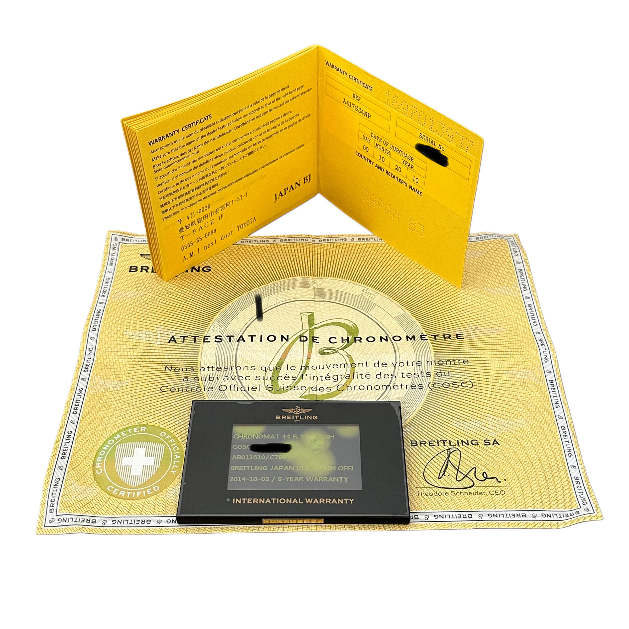 Breitling Chronomat 44 Flying Fish AB0116 *Blue Dial* - Inventory 8063