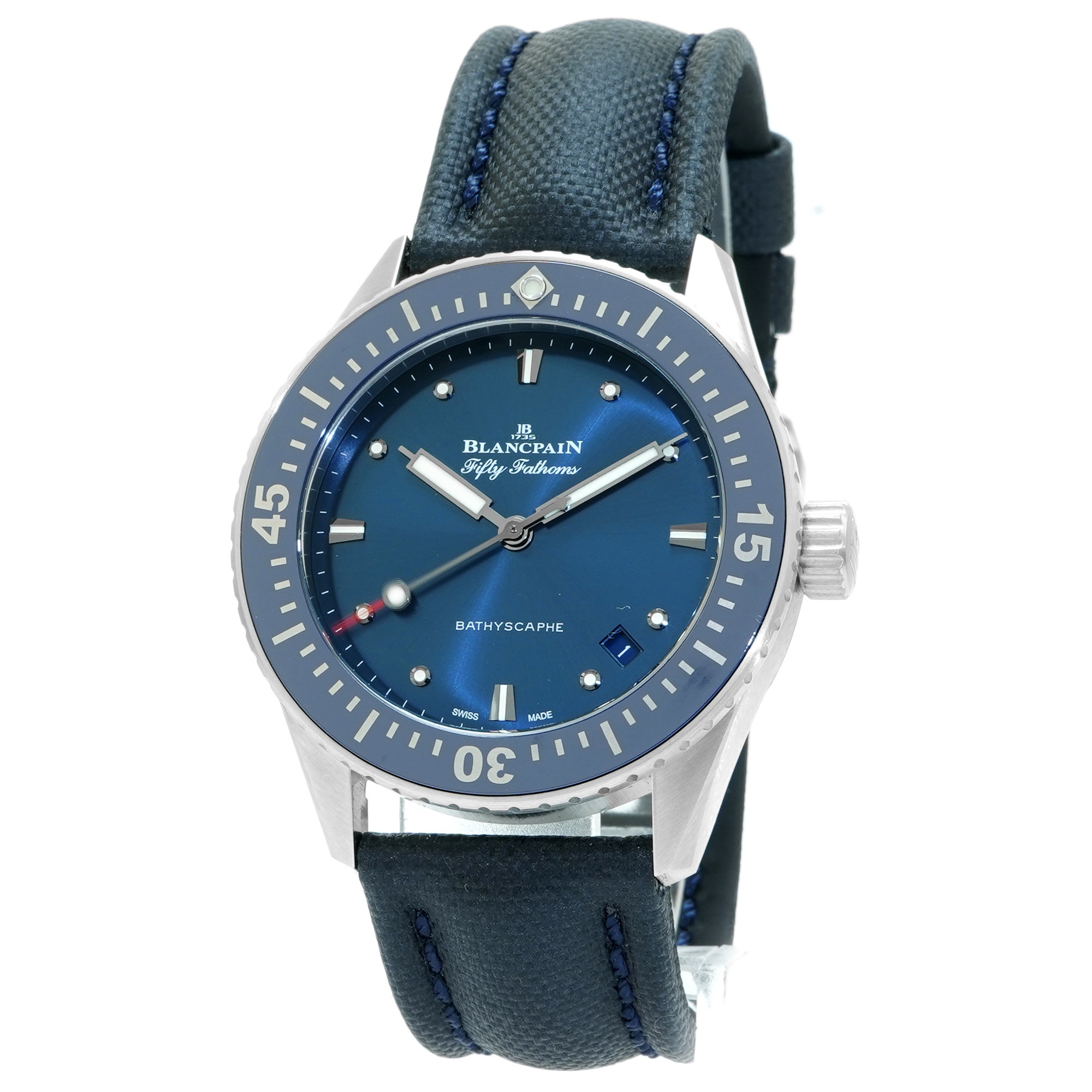 Blancpain Fifty Fathoms Bathyscaphe 38mm *Blue Dial* - Inventory