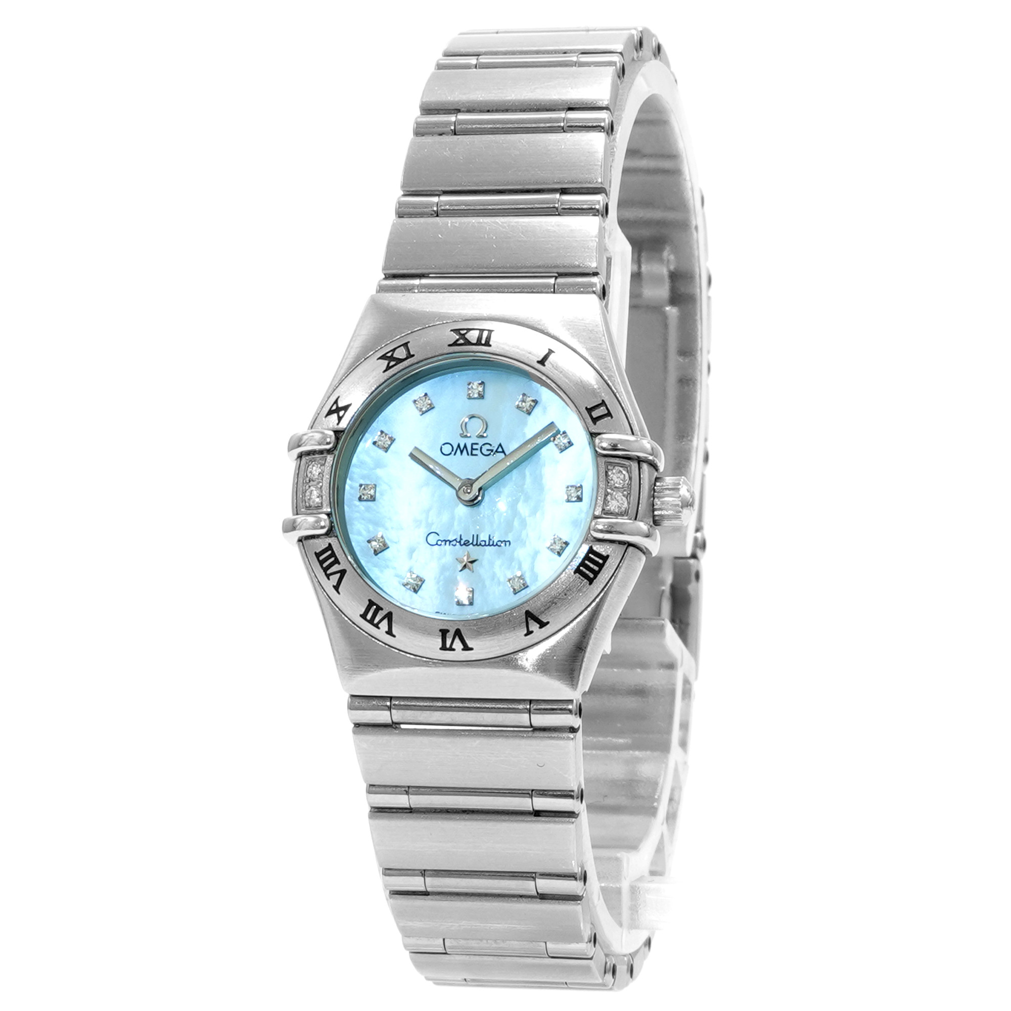 Omega Constellation Blue MOP Diamond Dial 1566.86- Inventory 8120