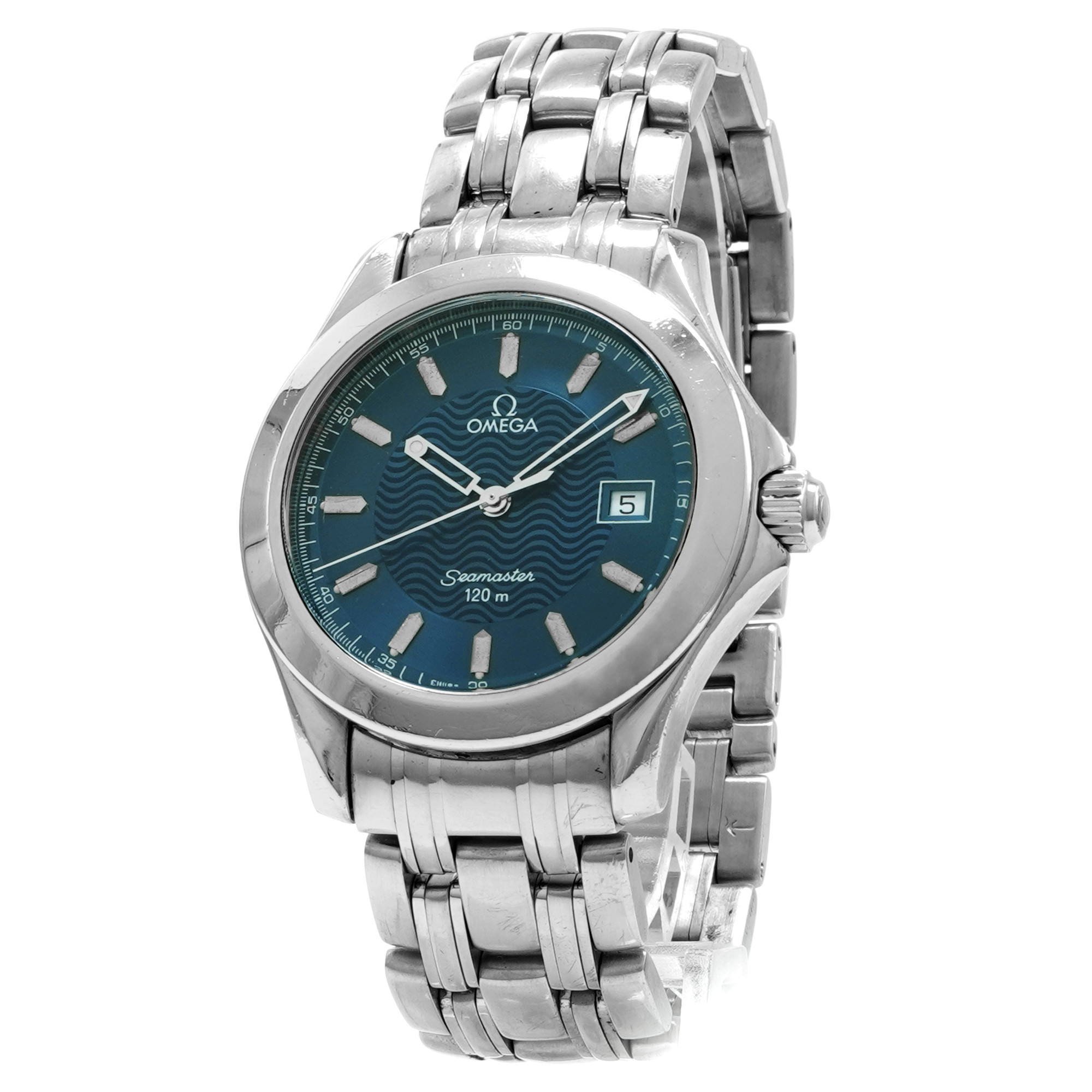 助*門様 OMEGA Seamaster 120m 腕時計 本体 Omega Seamaster Date 120M *Blue Dial* 2511.81.00 - Inventory 8121