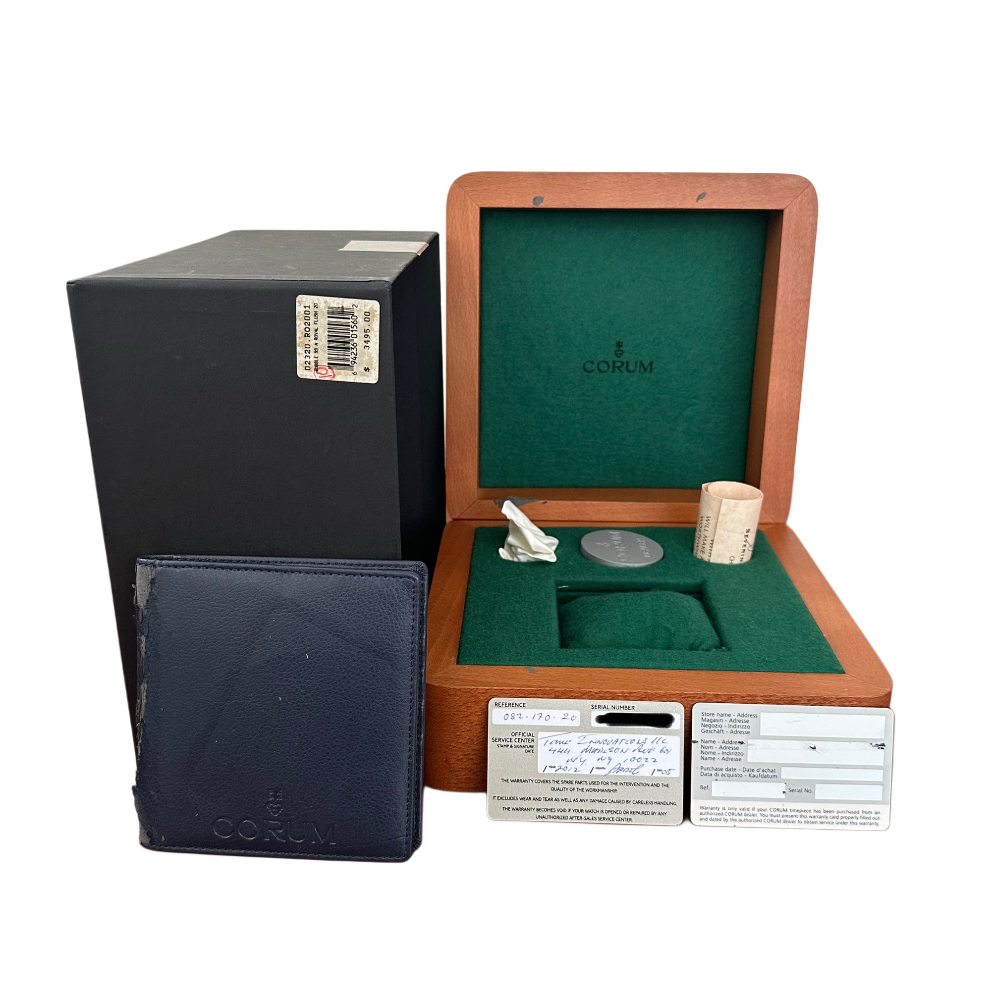 Corum Bubble Royal Flush 082.170.20 - Inventory 8129