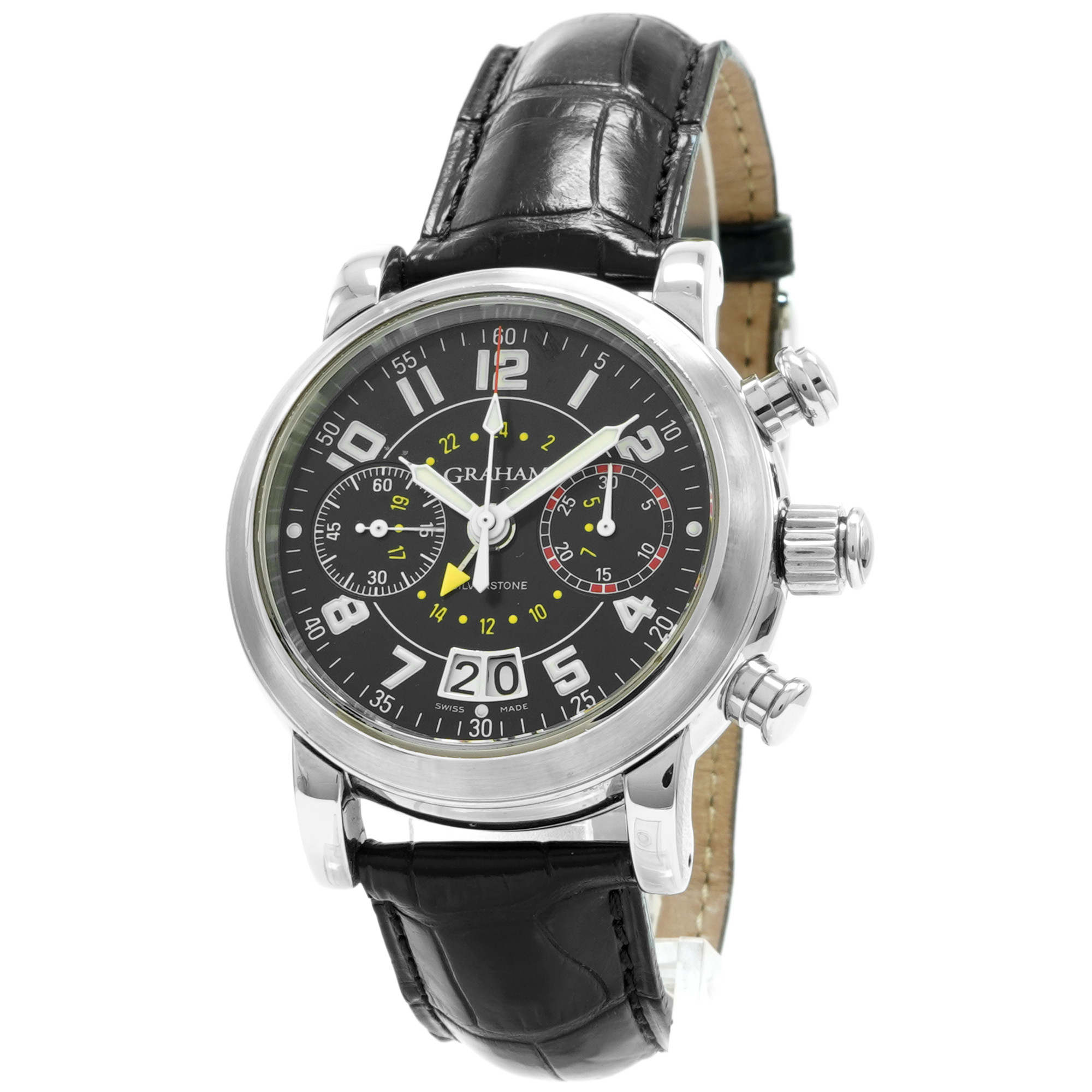 Graham Silvertone Flyback Chronograph GMT 2SIAS.U01A.A02F - Inventory 8136