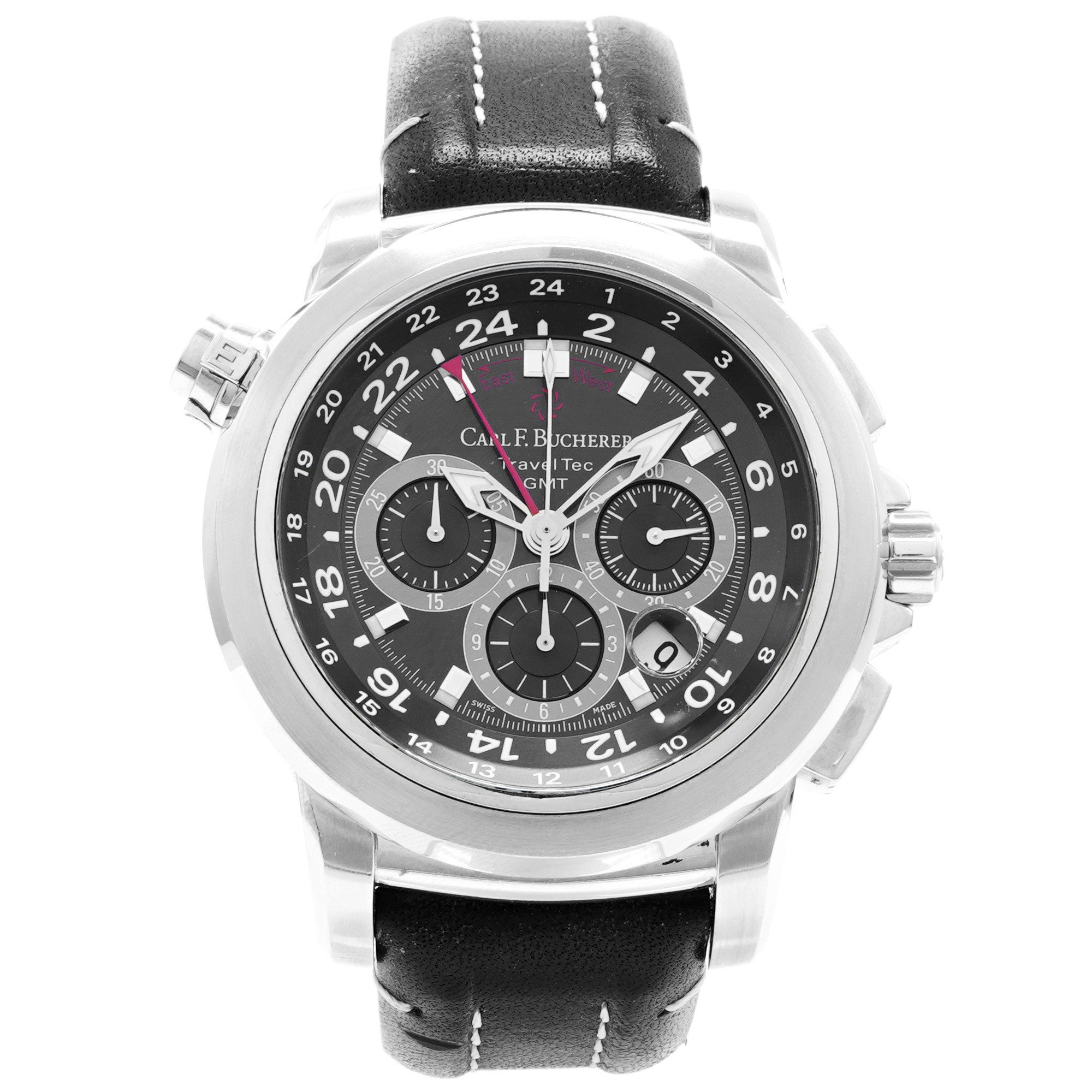 Carl F Bucherer Patravi Traveltec GMT 00.10620.08.63.21 - Inventory 8137