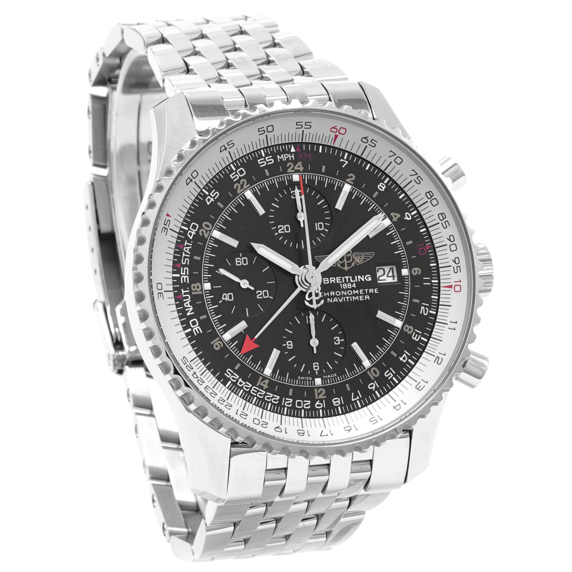 Breitling Navitimer World GMT 46mm A24322 - Inventory 8124