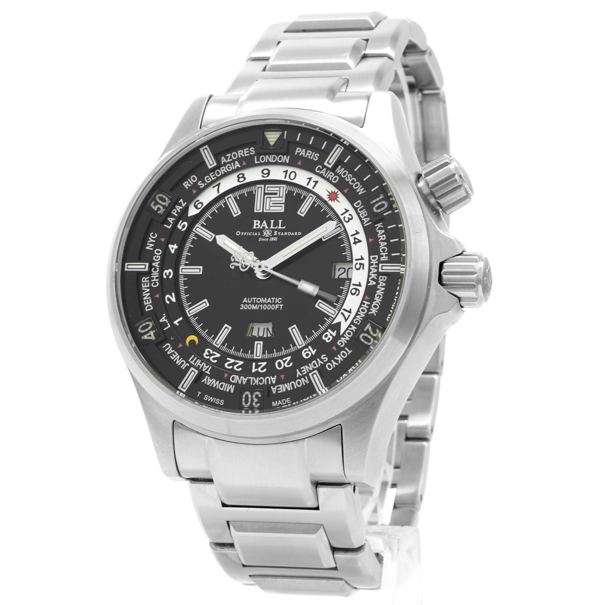 Ball Engineer Master II Diver Worldtime DG2022A-SA-BK - Inventory 8179