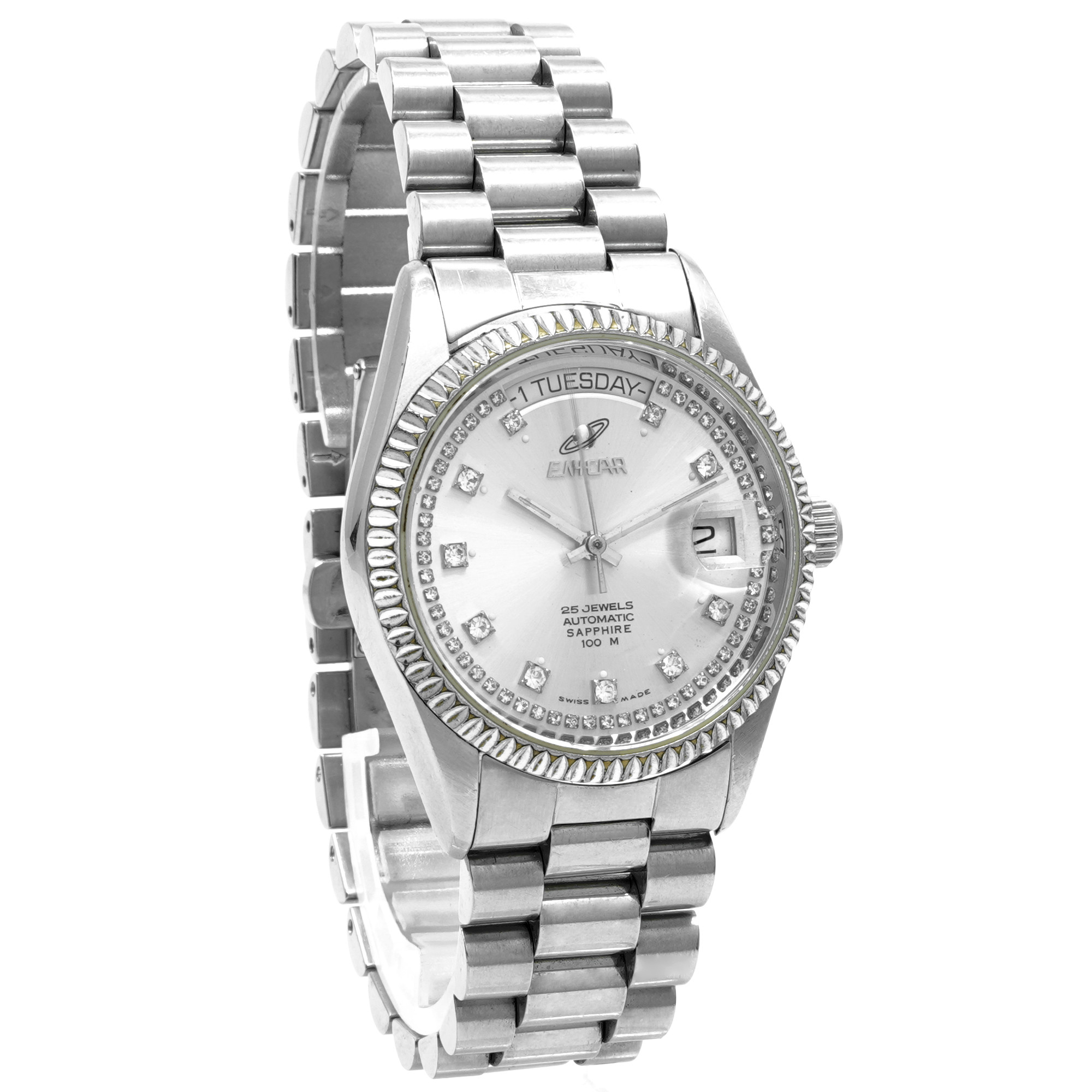 Enicar Day-Date Diamond Dial 3169-38.38 - Inventory 8050