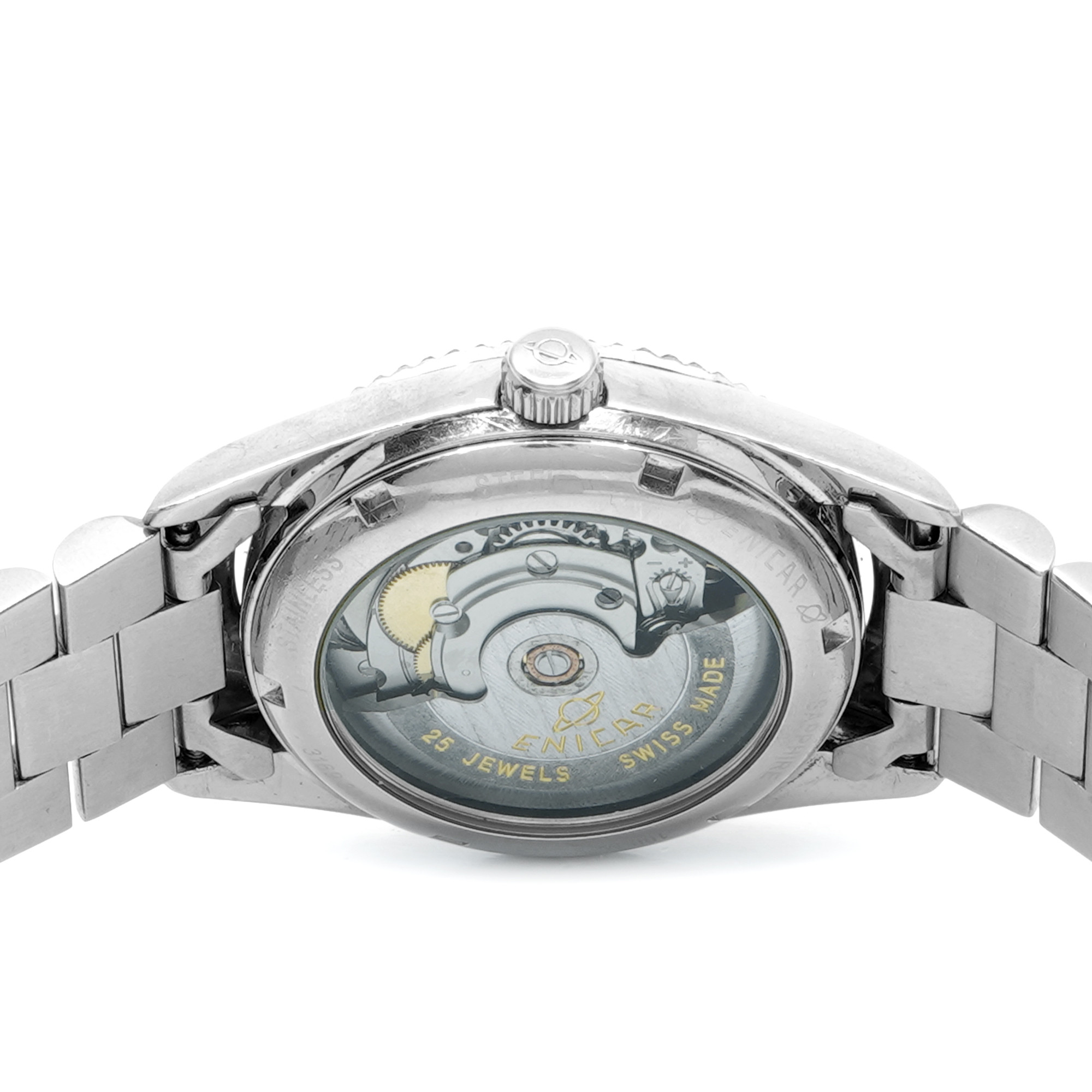 Enicar Day-Date Diamond Dial 3169-38.38 - Inventory 8050