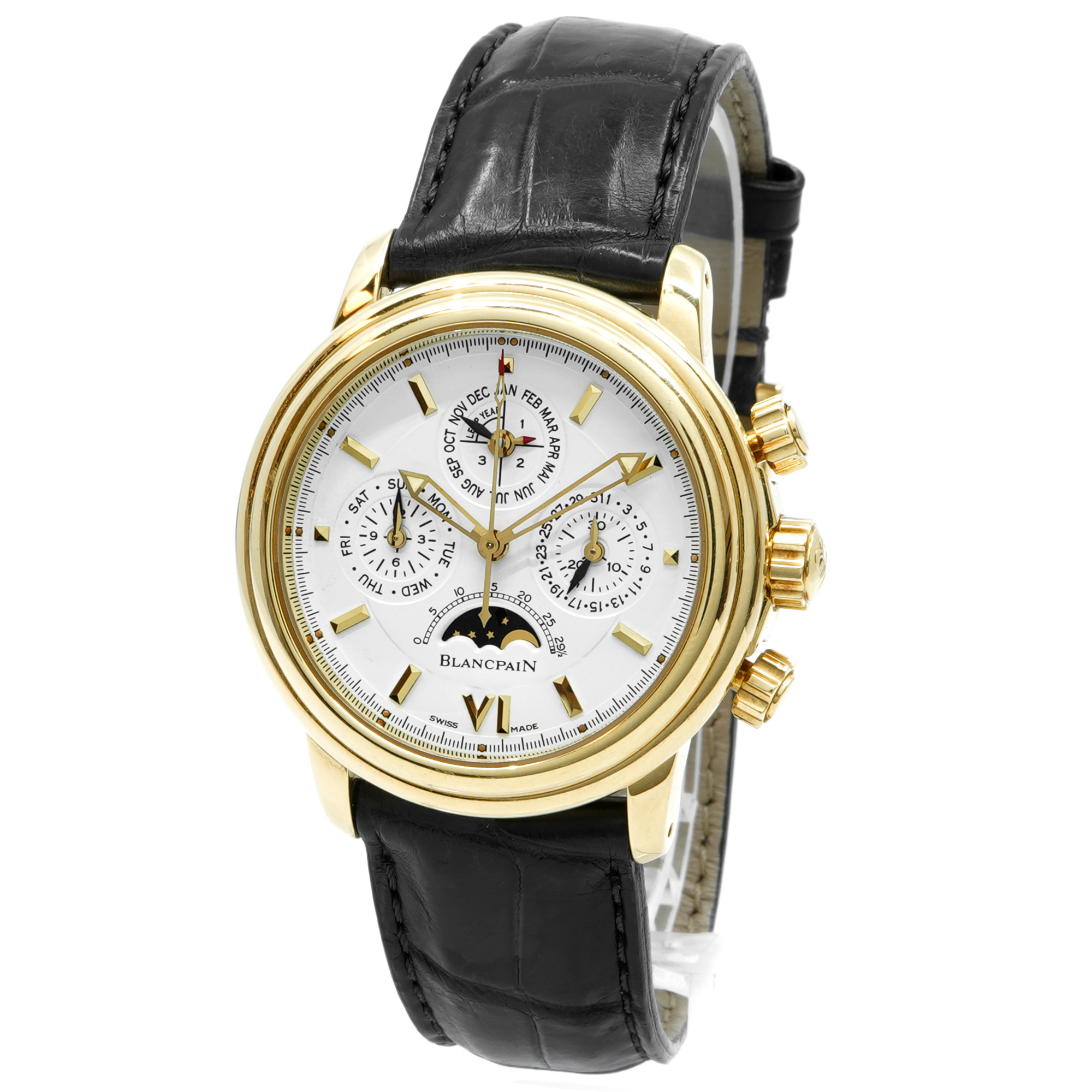 Blancpain Leman Chronograph Perpetual Calendar 2585A-3342A-53A - Inventory 8212