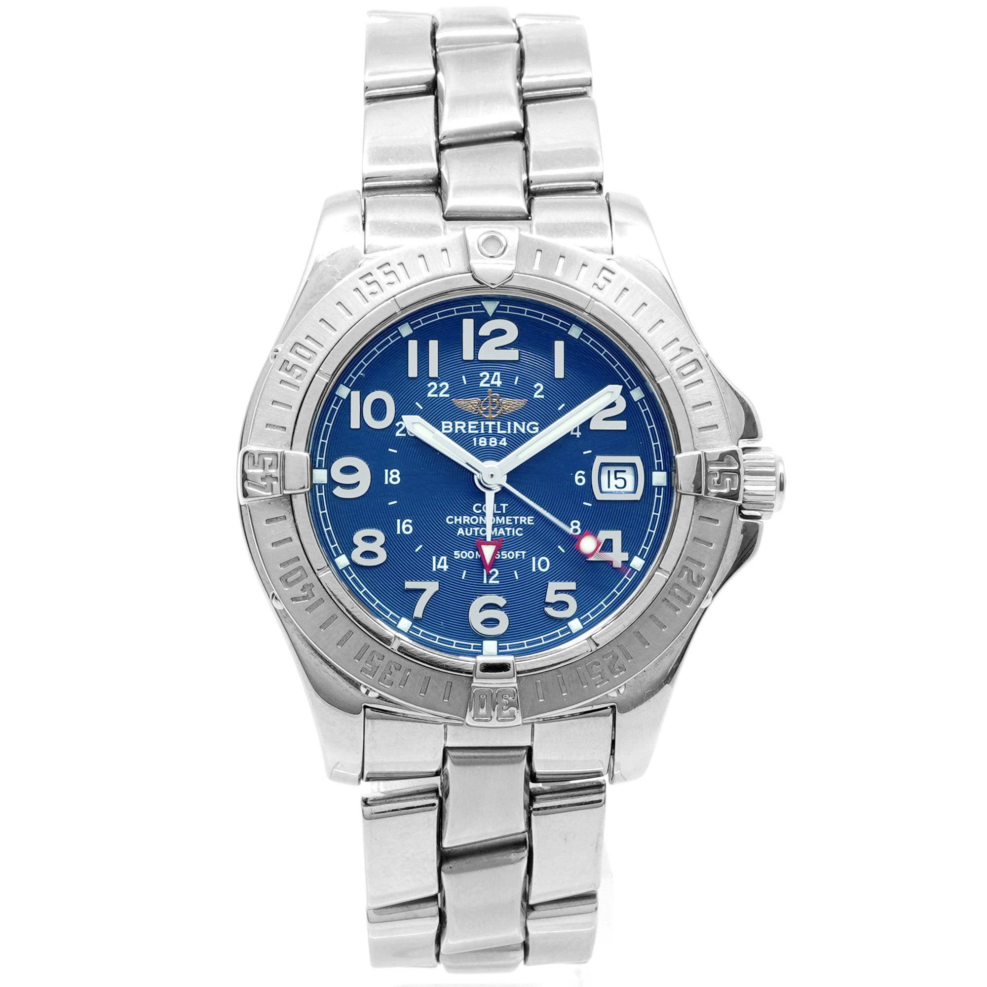 Breitling Colt Automatic GMT A32350 *Blue Dial* - Inventory 8266