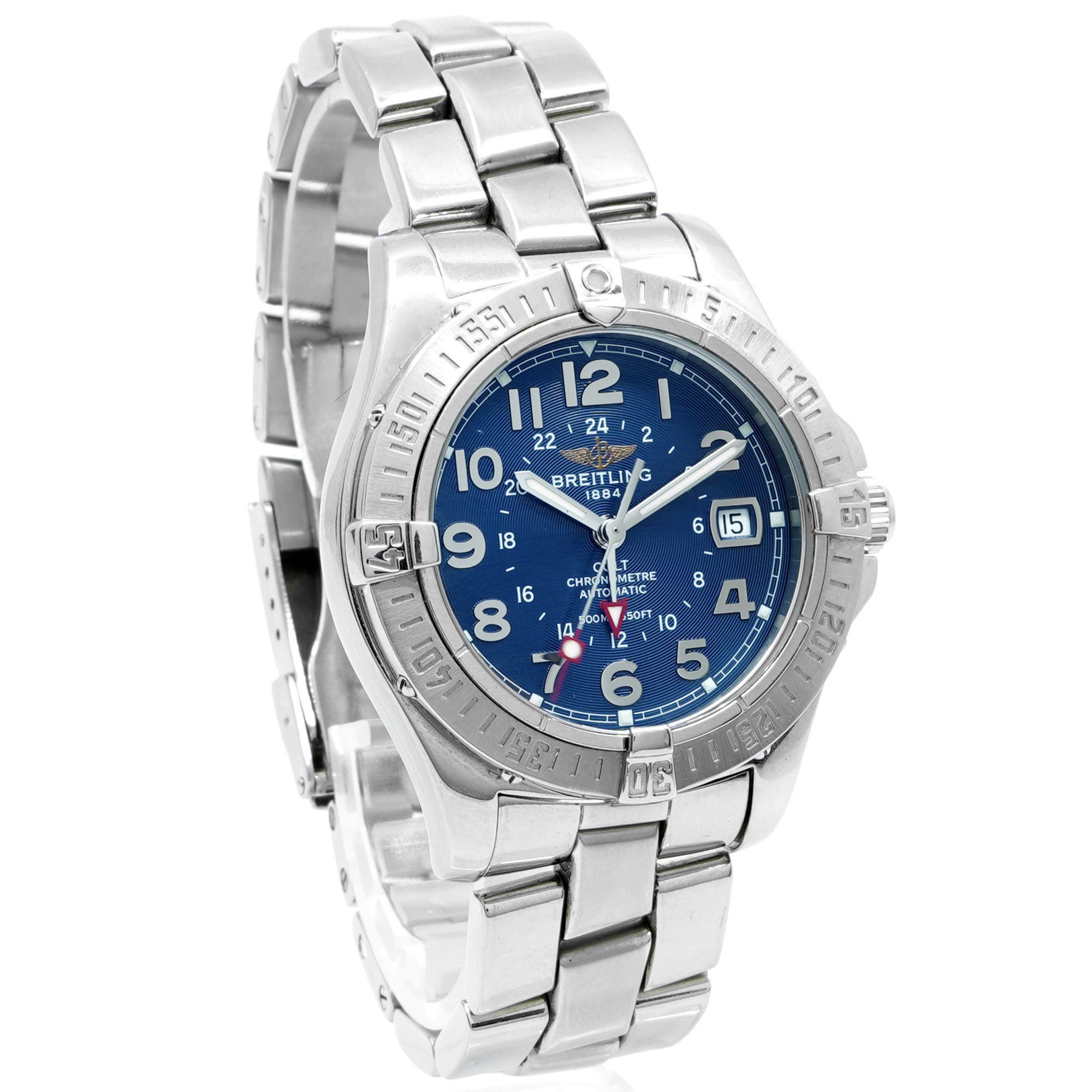 Breitling Colt Automatic GMT A32350 *Blue Dial* - Inventory 8266