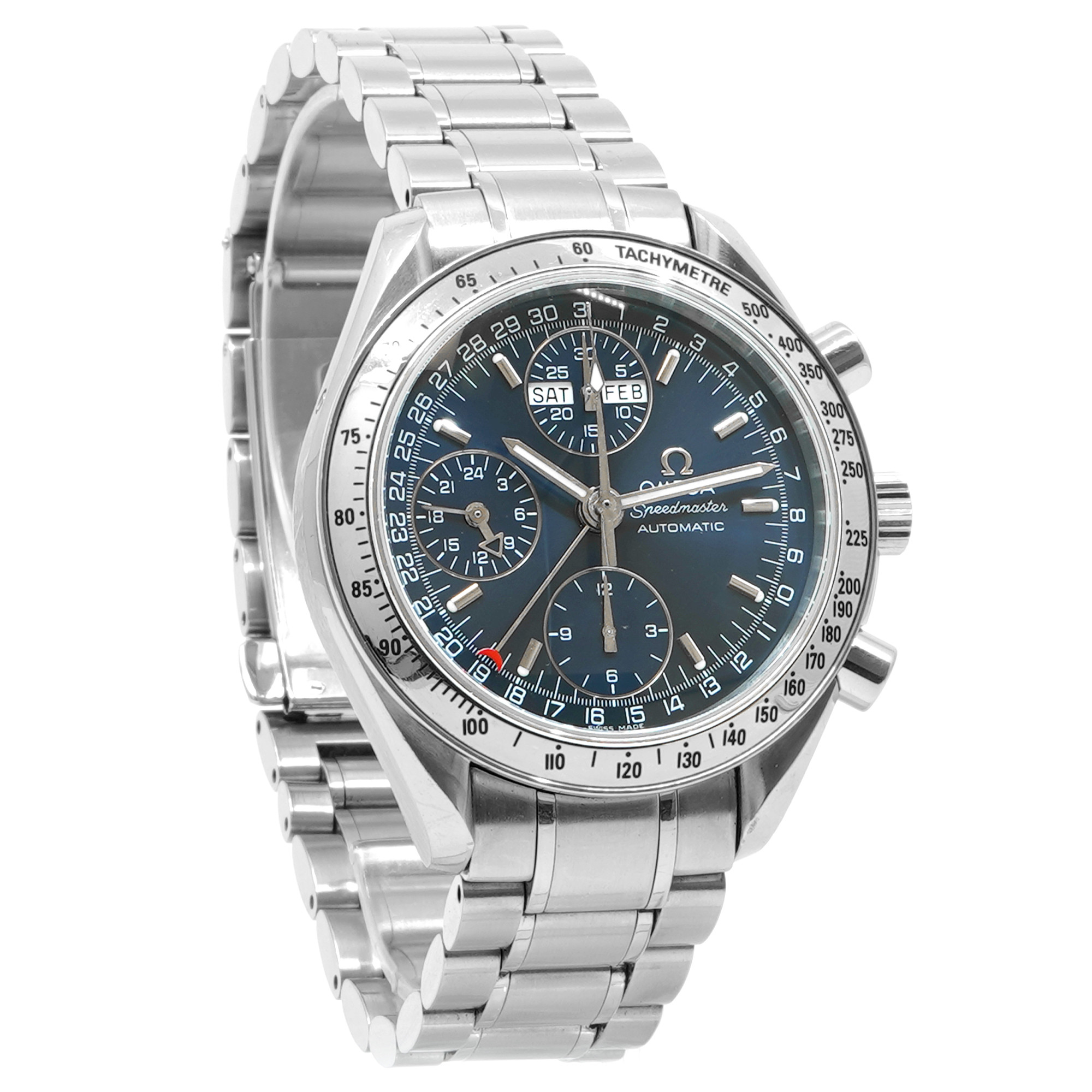 Omega Speedmaster Day/Date 3523.80.00 *Blue Dial* - Inventory 8319