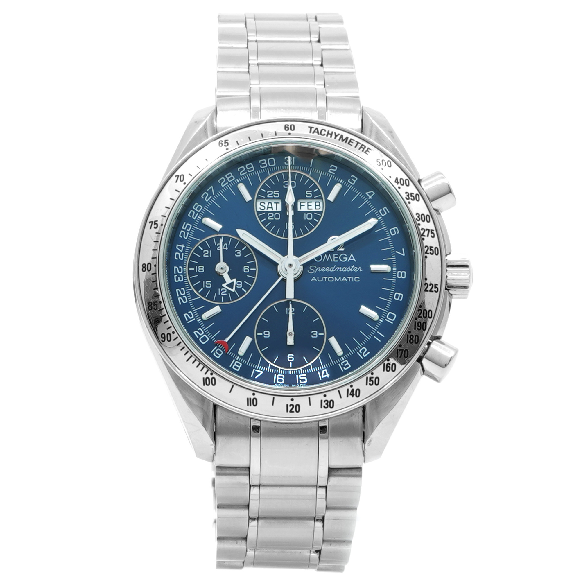 Omega Speedmaster Day/Date 3523.80.00 *Blue Dial* - Inventory 8319