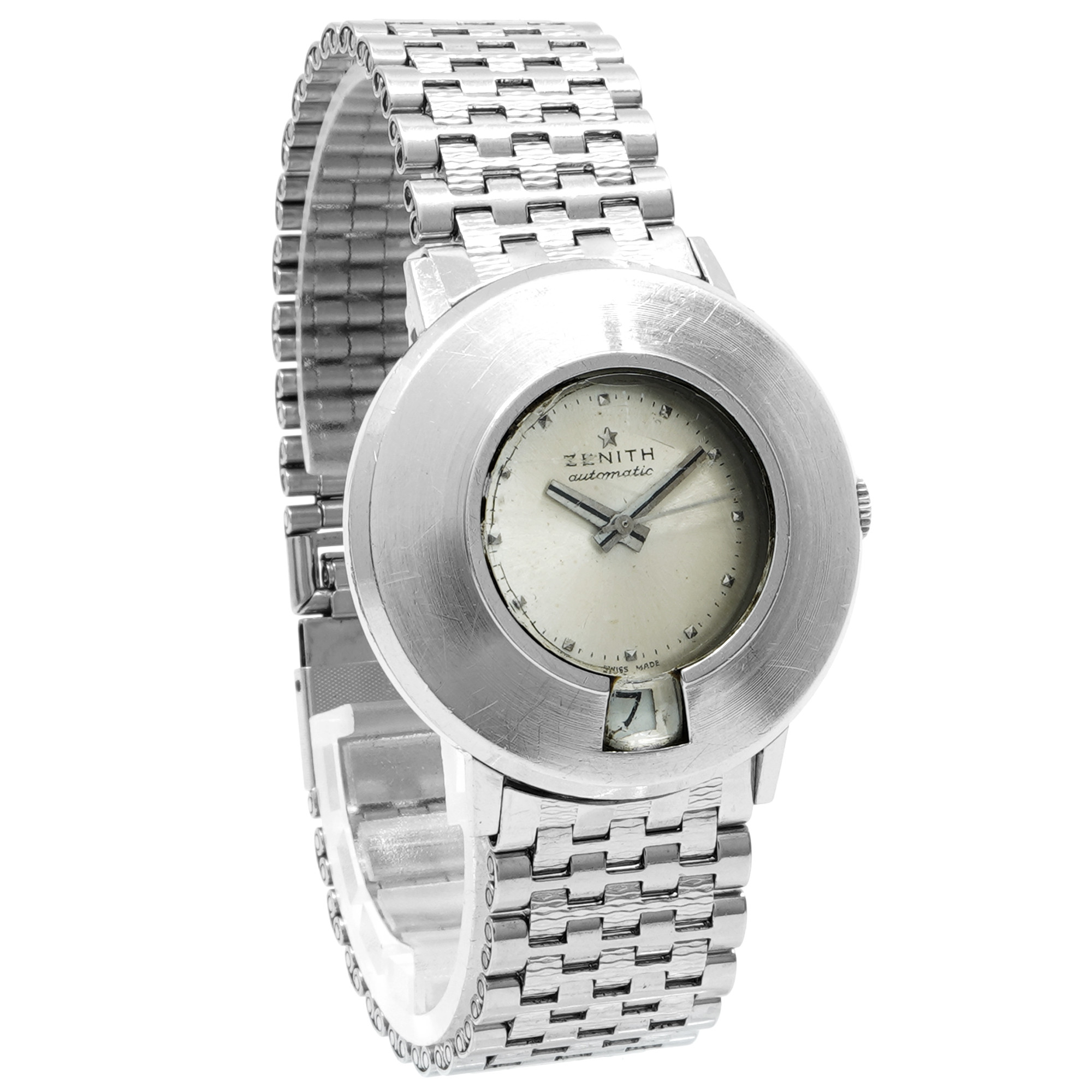 Zenith Vintage Keyhole Automatic Date A6621 - Inventory 8065