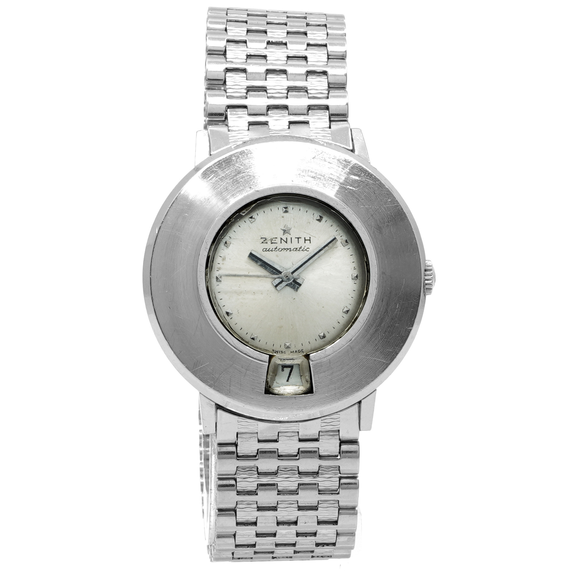 Zenith Vintage Keyhole Automatic Date A6621 - Inventory 8065