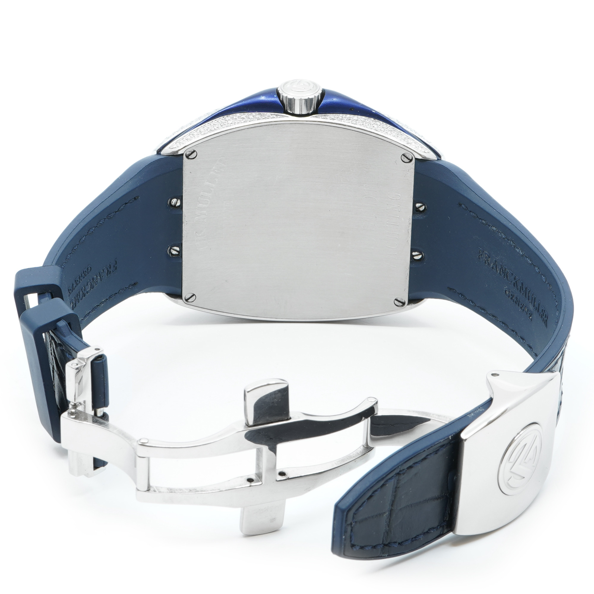 Franck Muller Vanguard Yachting V45SCDT *Blue* *Diamond Dial* - Inventory 8374