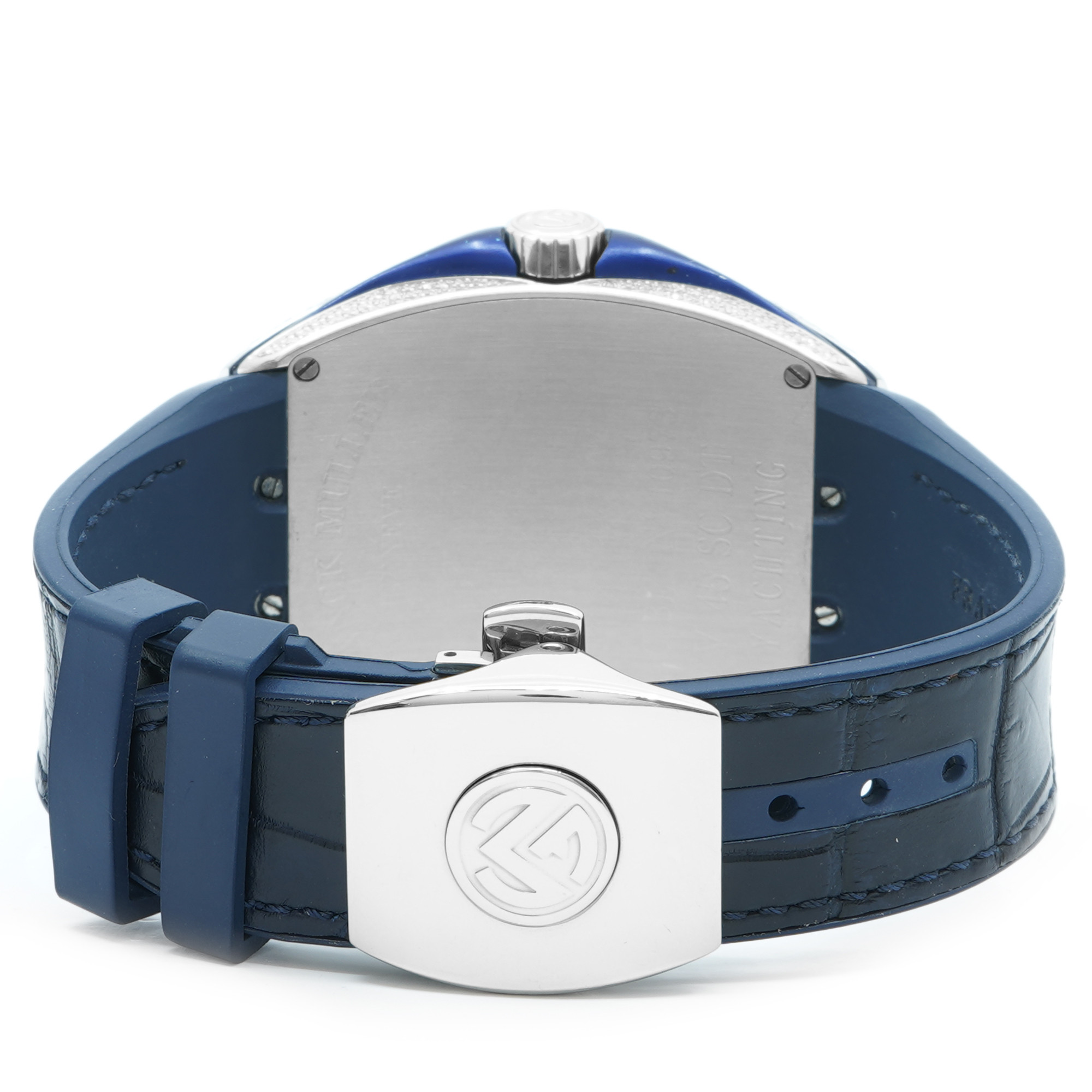 Franck Muller Vanguard Yachting V45SCDT *Blue* *Diamond Dial* - Inventory 8374