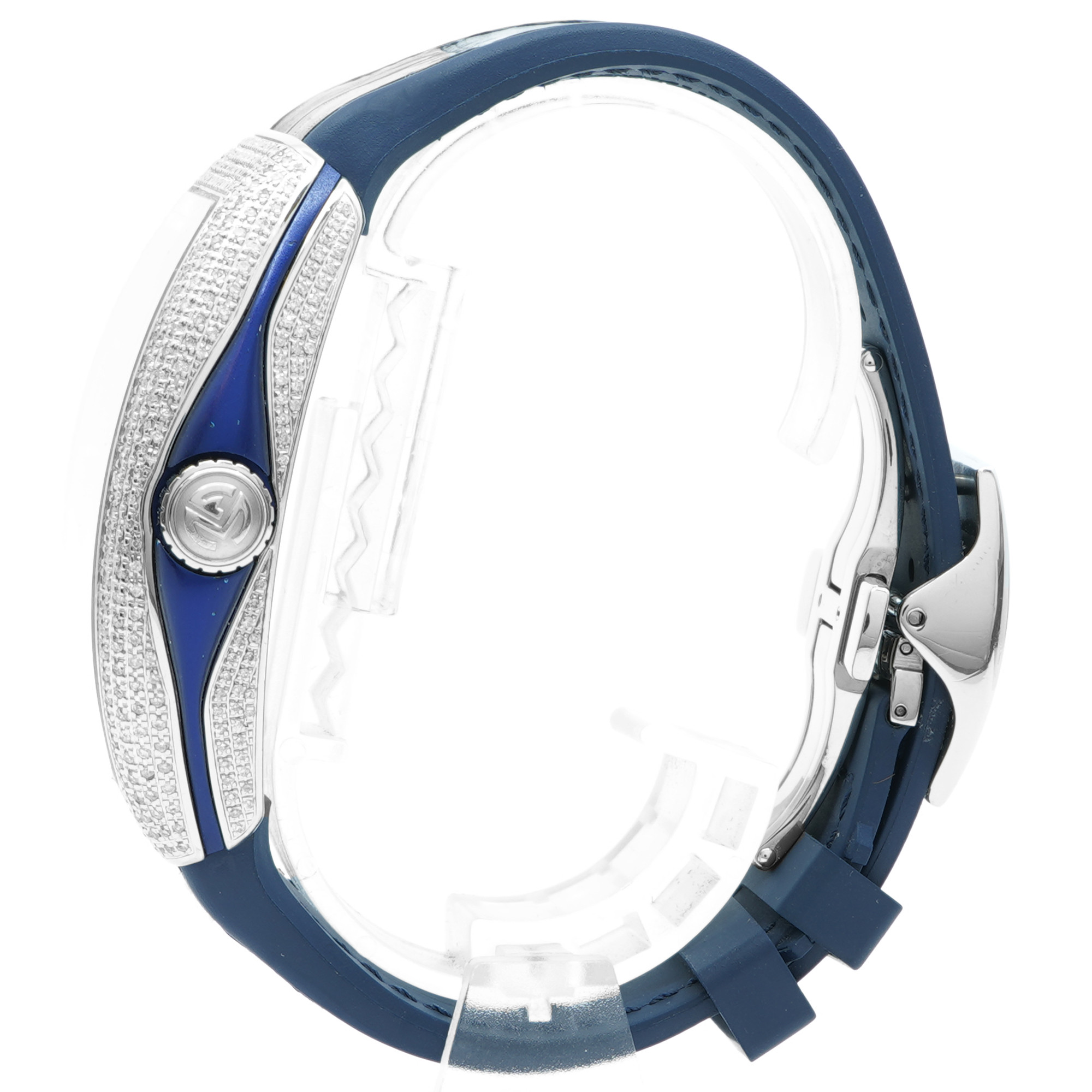 Franck Muller Vanguard Yachting V45SCDT *Blue* *Diamond Dial* - Inventory 8374