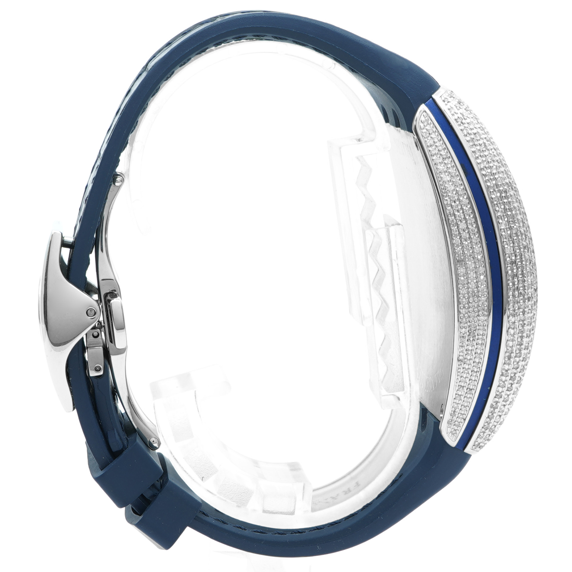 Franck Muller Vanguard Yachting V45SCDT *Blue* *Diamond Dial* - Inventory 8374