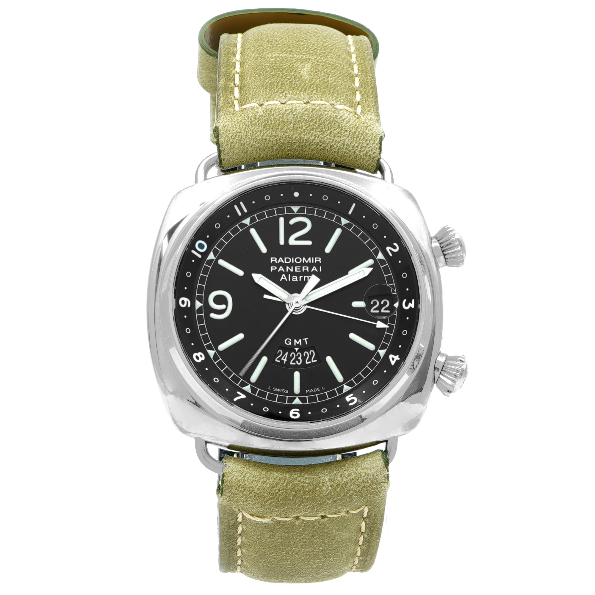 Panerai Radiomir GMT Alarm PAM00098 - Inventory 8383 - DelrayWatch.com