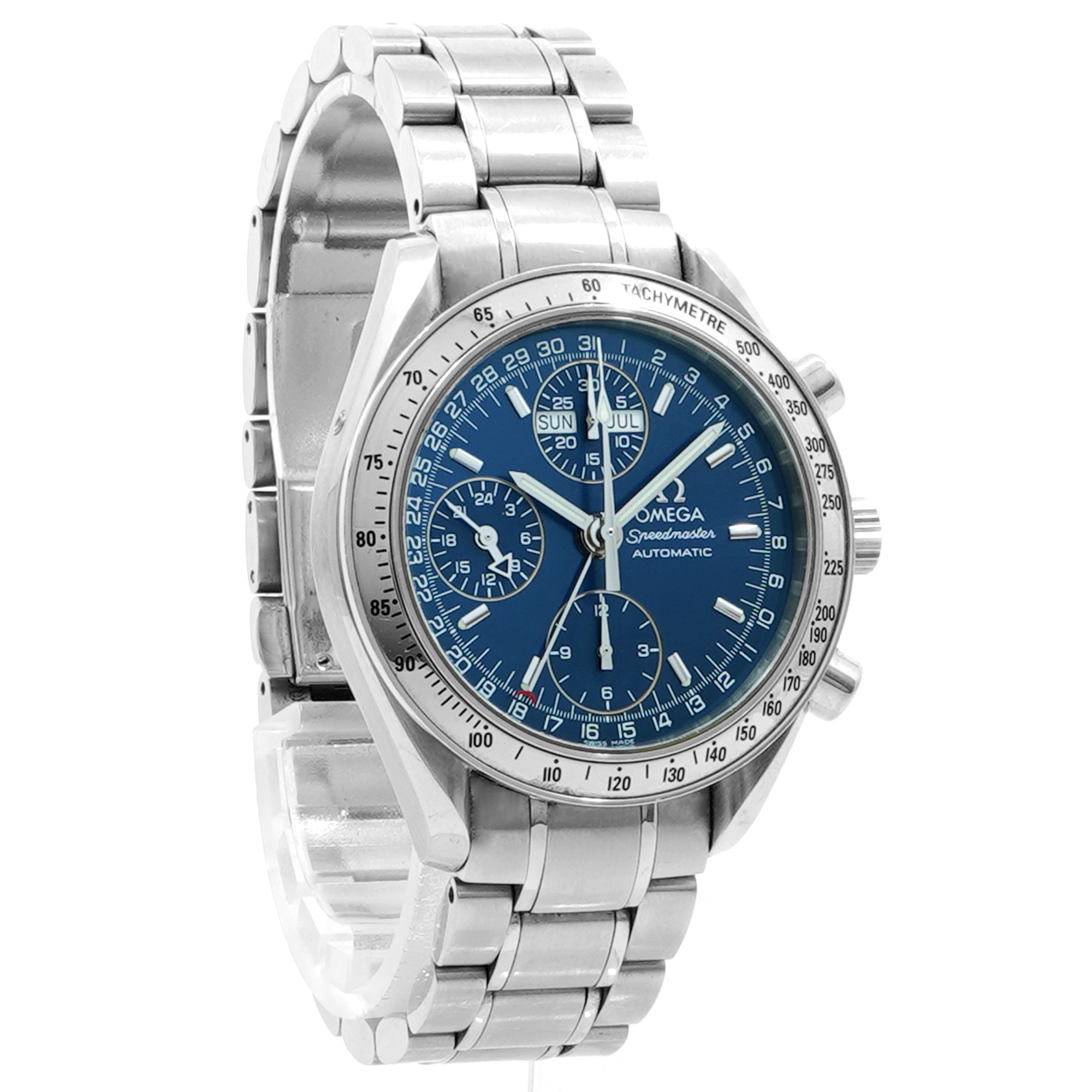 Omega Speedmaster Day/Date 3523.80.00 *Blue Dial* - Inventory 8434