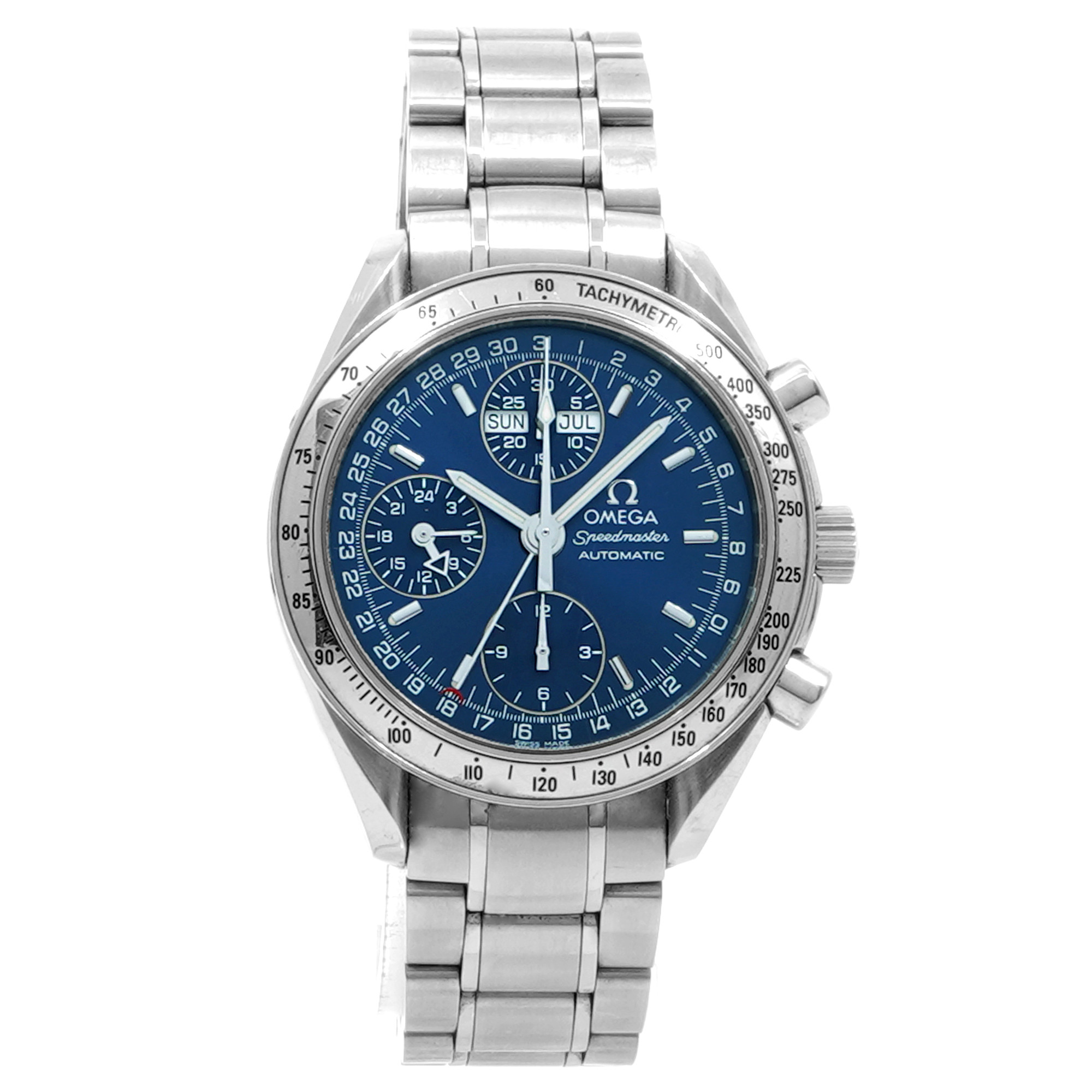 Omega Speedmaster Day/Date 3523.80.00 *Blue Dial* - Inventory 8434
