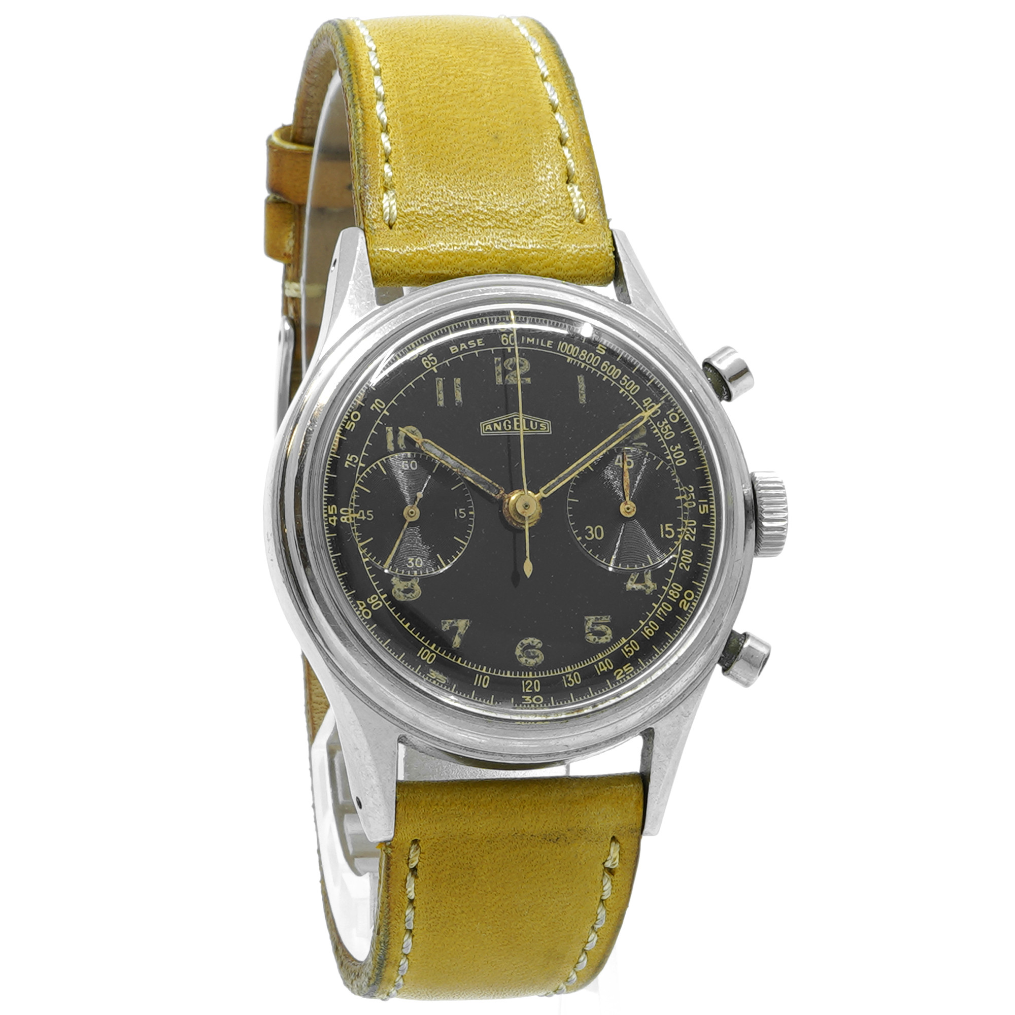 Angelus Vintage Chronograph *Gilt Dial* - *1940's* - Inventory 8450