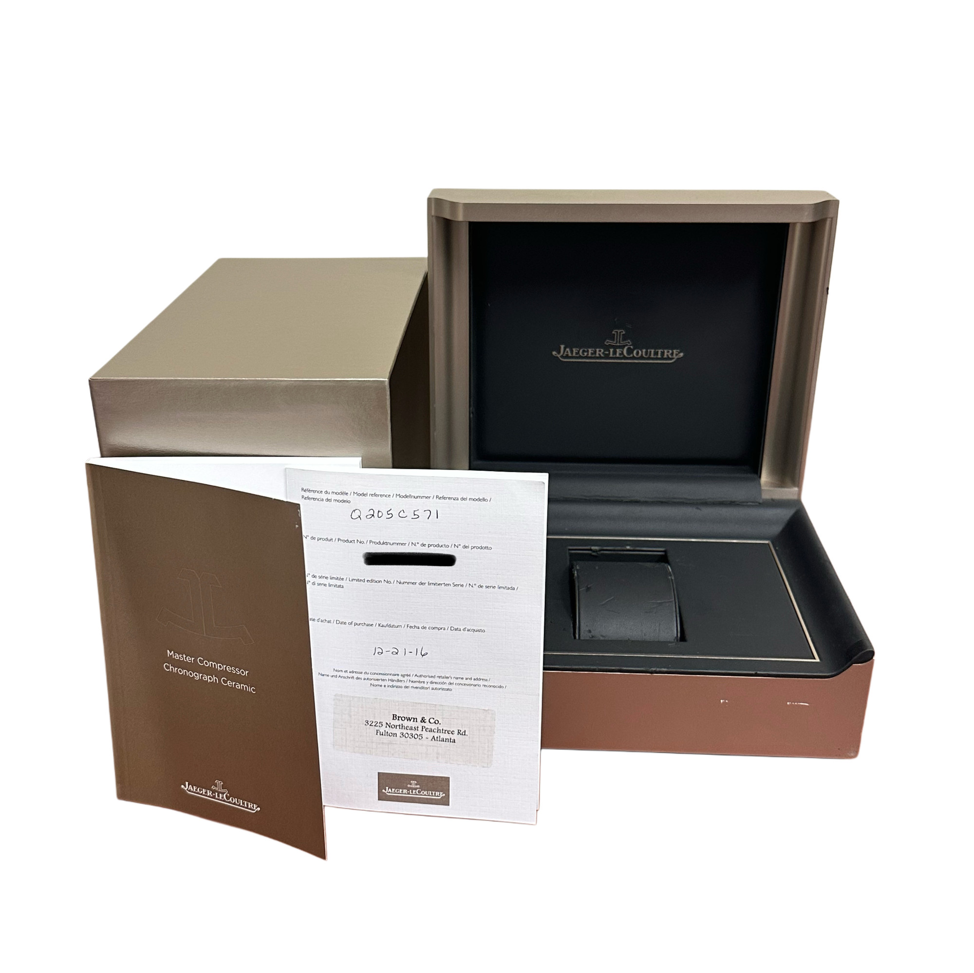 Jaeger LeCoultre Master Compressor Chronograph Ceramic Q205C571 - Inventory 8443