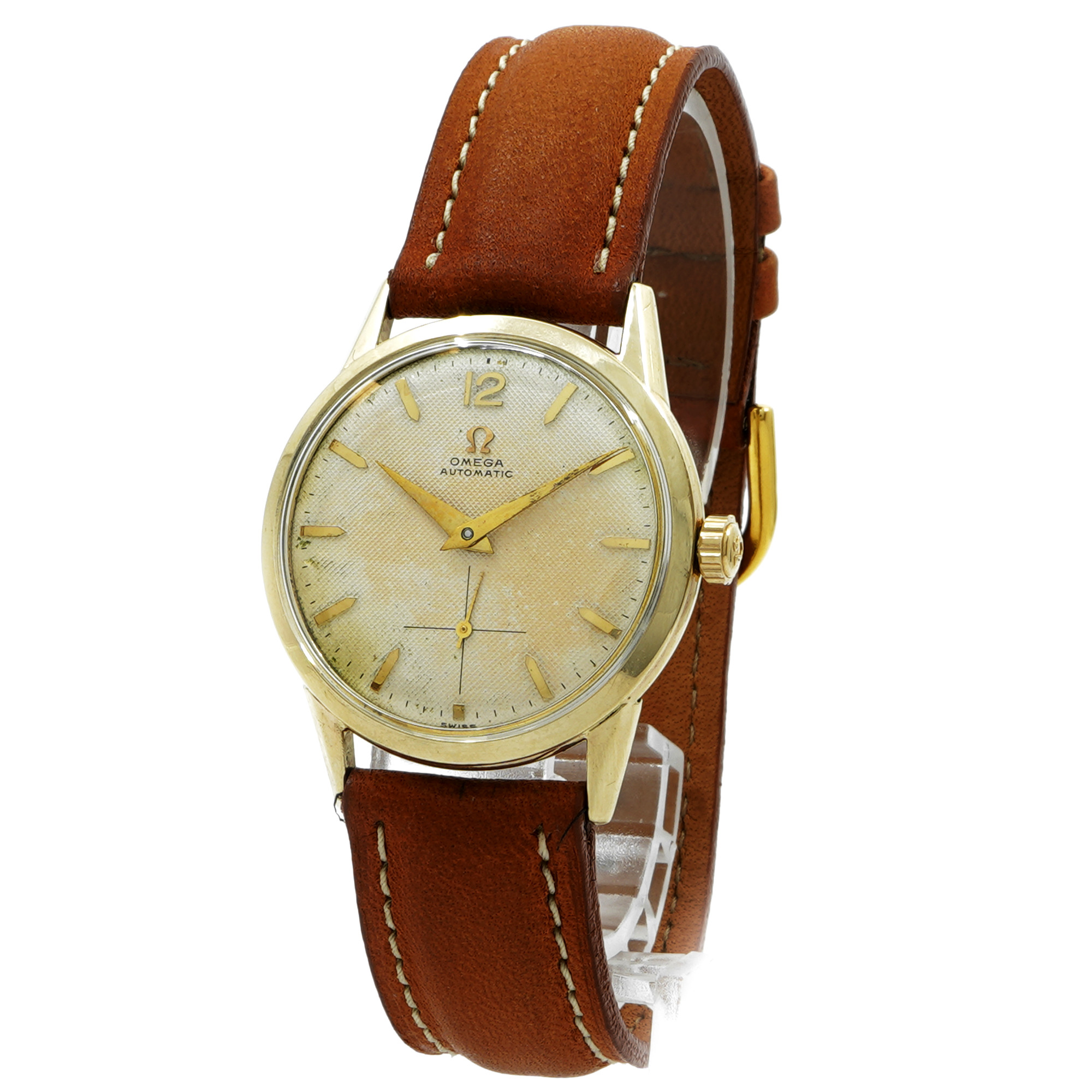 Omega Automatic  FX-6262 *Waffle Dial* *Vintage 1954* - Inventory 8500