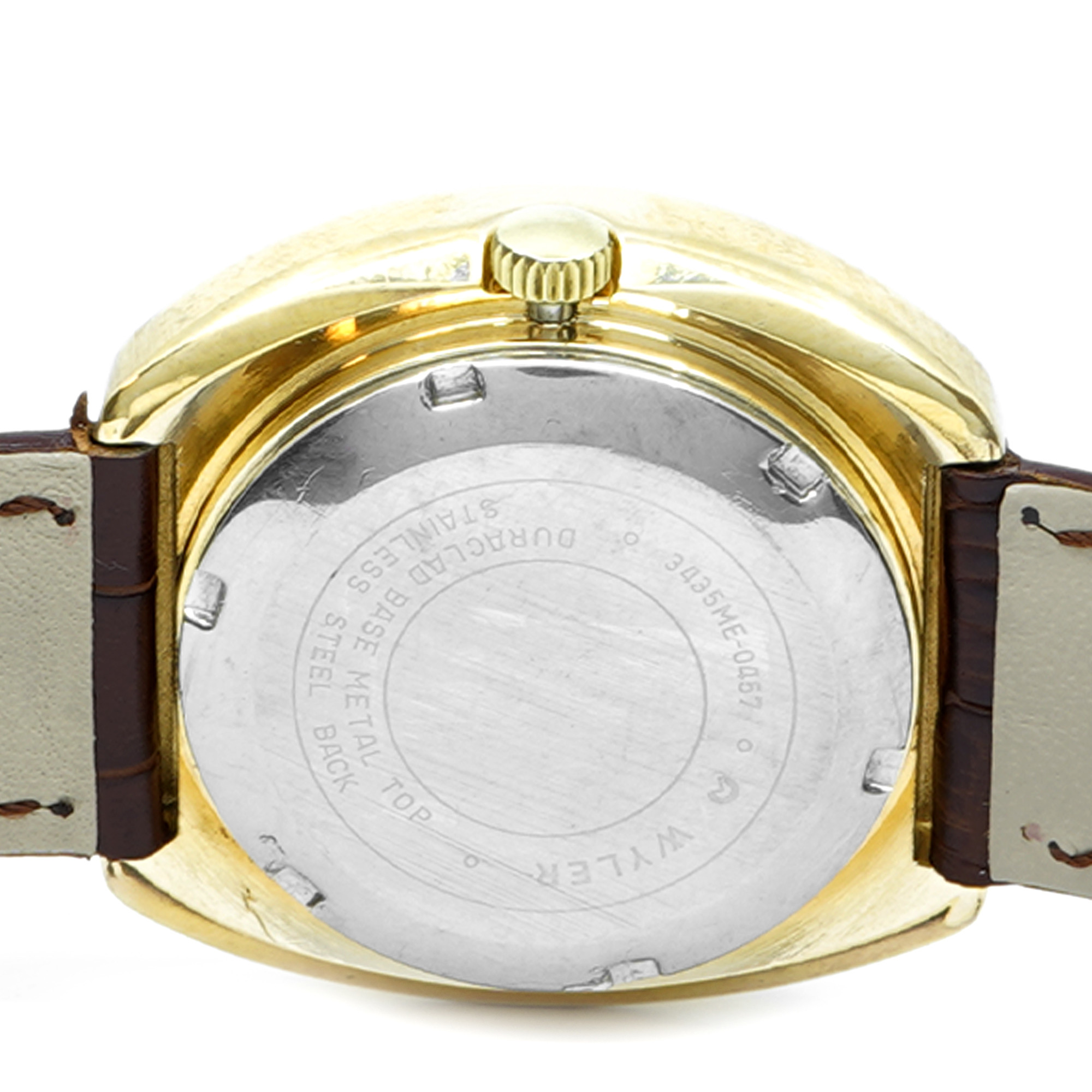 Wyler Dynawind Day Date *Vintage* *Checkered Dial* - Inventory 8502