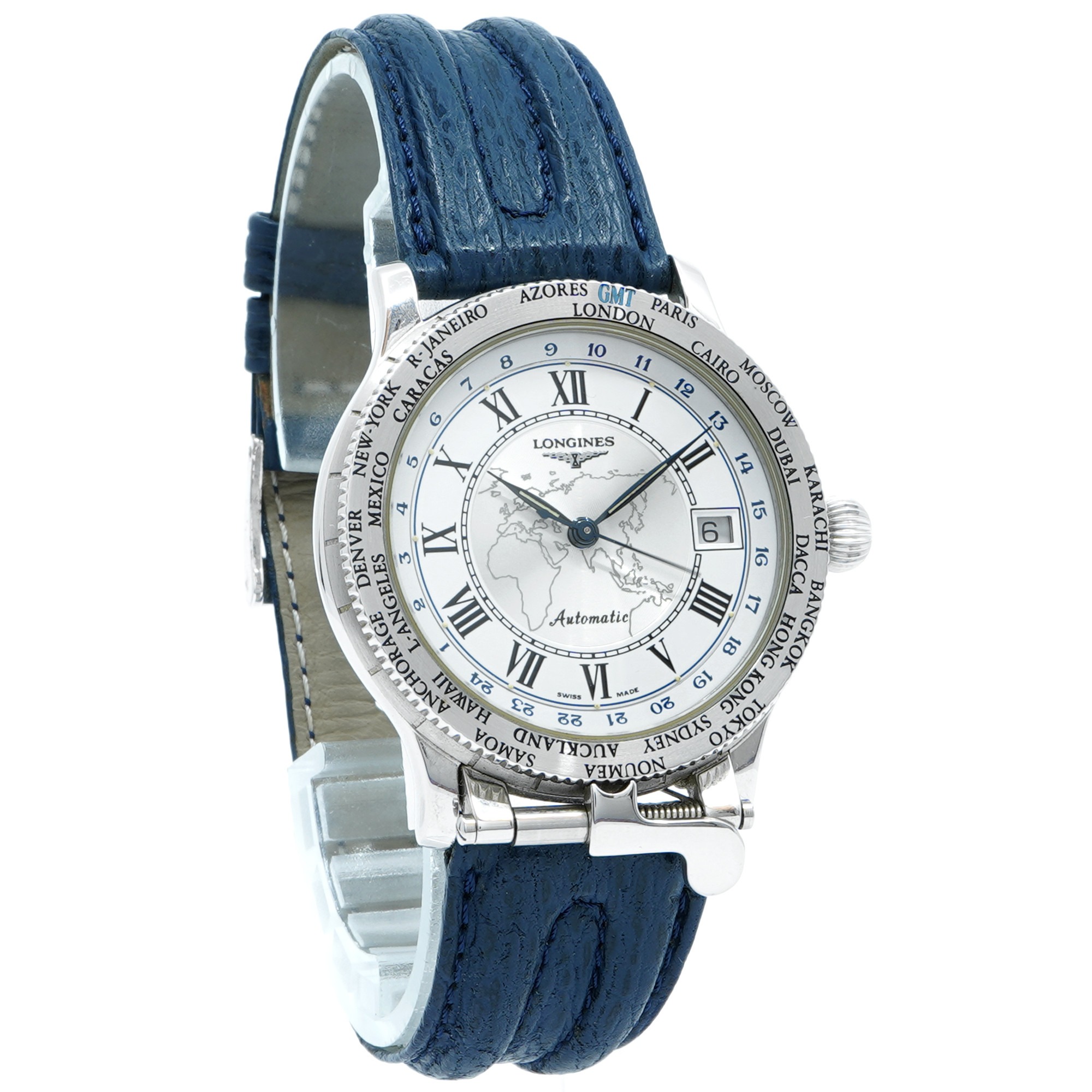 Longines Lindbergh GMT L2.611.4 - Inventory 8448 - DelrayWatch.com