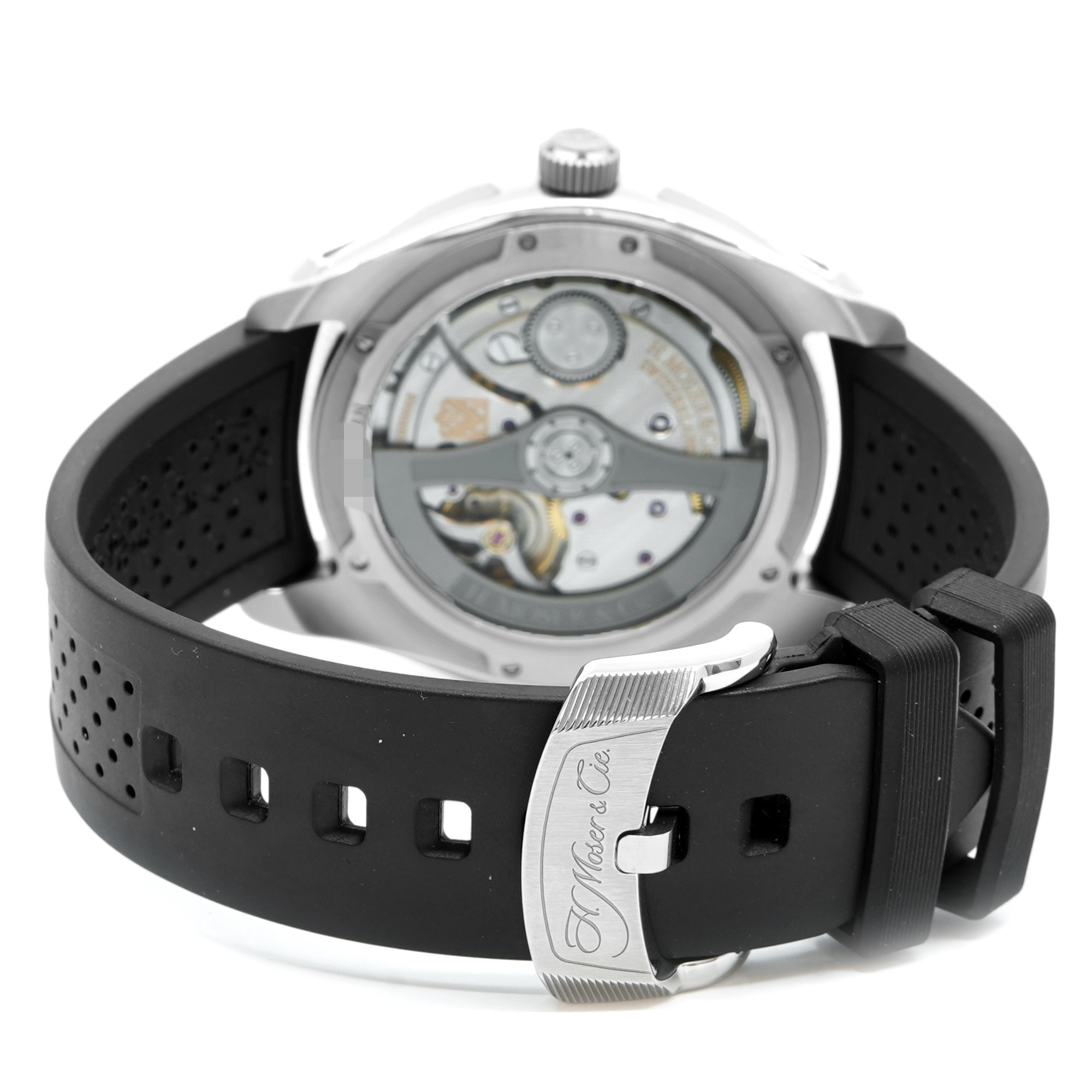 H. Moser Pioneer Centre Seconds Swiss Mad Red Fume' 3200-1207 - Inventory 8524