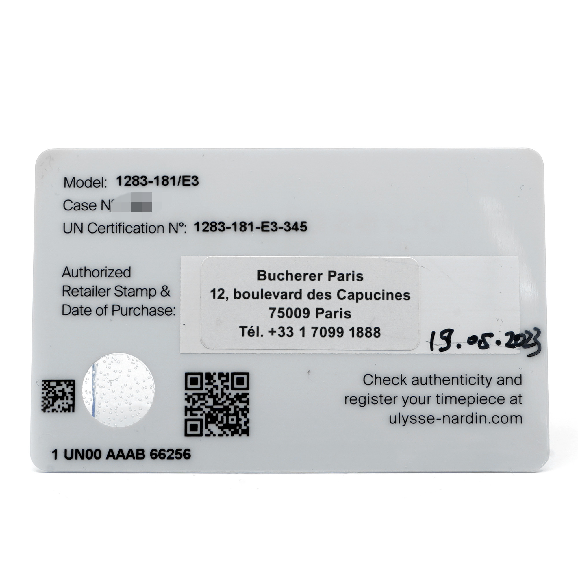 Ulysse Nardin Marine Tourbillon 43mm 1283-181/E3 - Inventory 8528