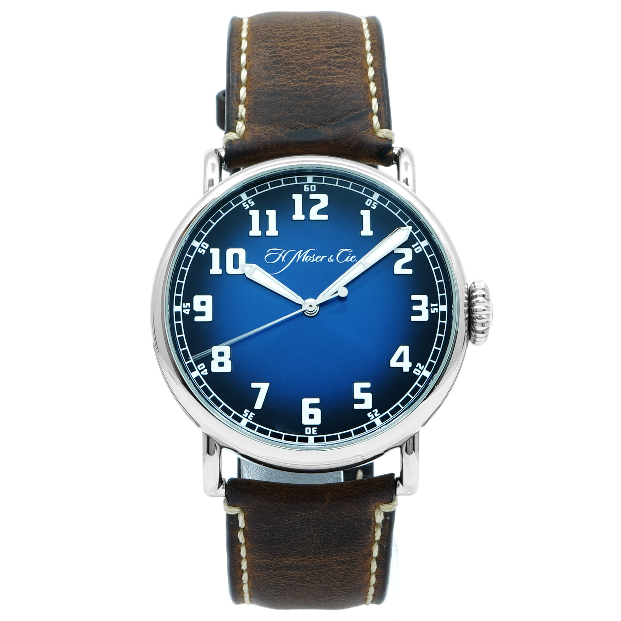 H Moser Heritage Centre Seconds 8200-1201 *Funky Blue Fume' Dial* - Inventory 8535