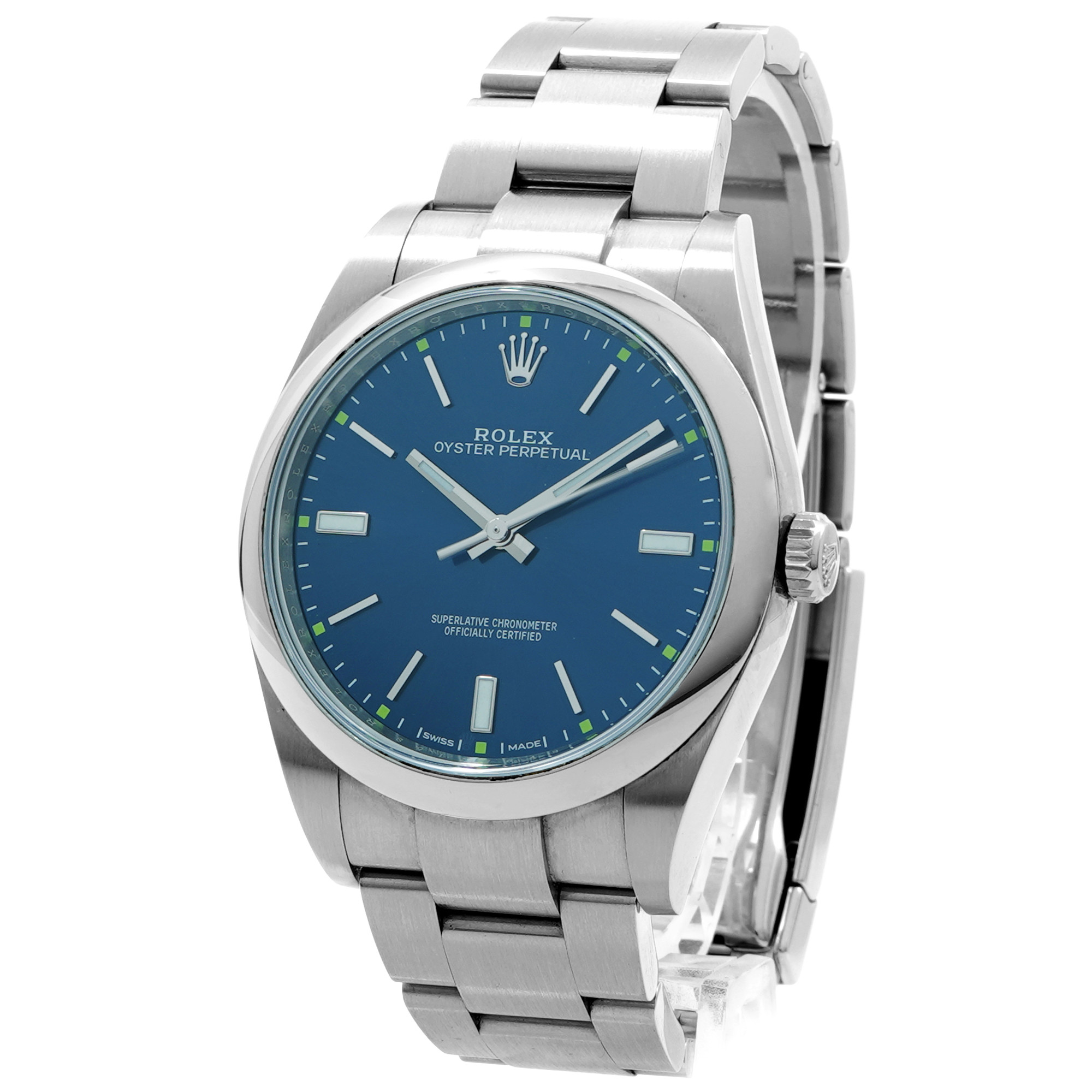 Rolex Oyster Perpetual 39 *Blue Dial* 114300 - Inventory 8522