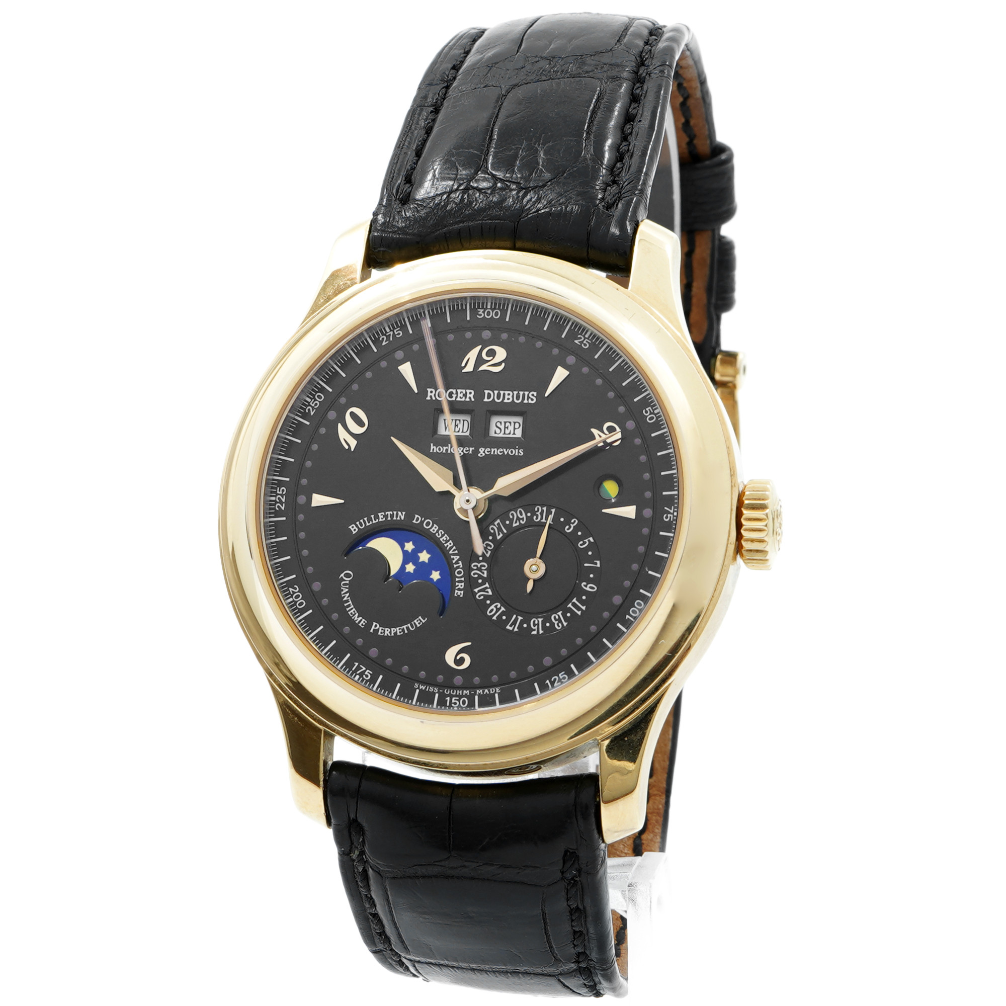 Roger Dubuis Hommage Perpetual Calendar *Extra Solid Case Back* H40 5739 5 - Inventory 8532