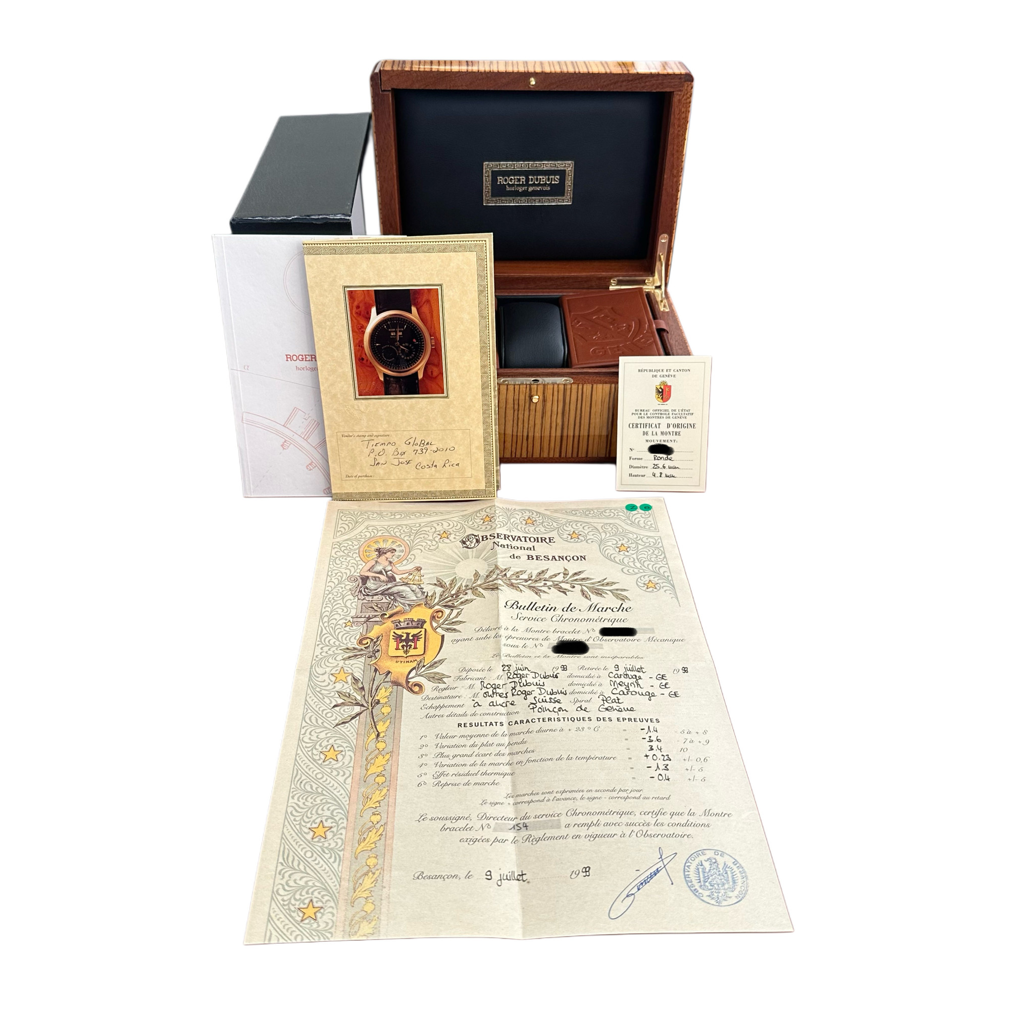 Roger Dubuis Hommage Perpetual Calendar *Extra Solid Case Back* H40 5739 5 - Inventory 8532