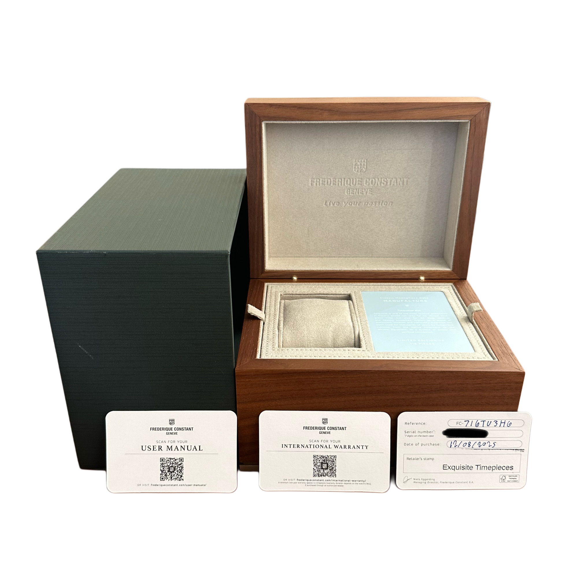 Frederique Constant Manufacture 716TU3H6 *Turquoise Dial