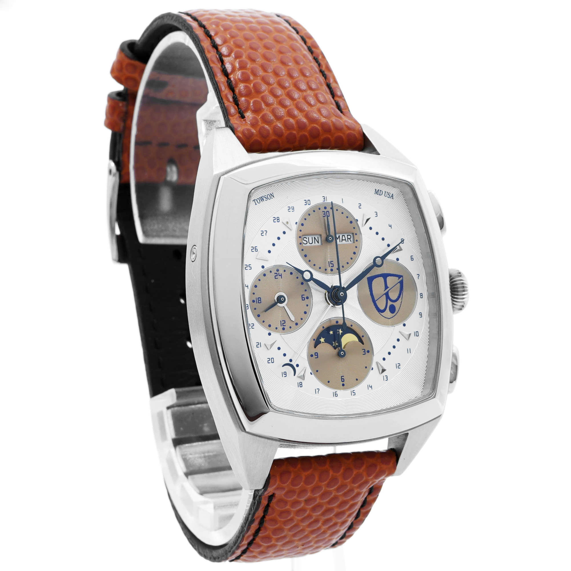 Towson Watch Co. Choptank Triple Calendar Moonphase Chronograph E250-2 - Inventory 8540