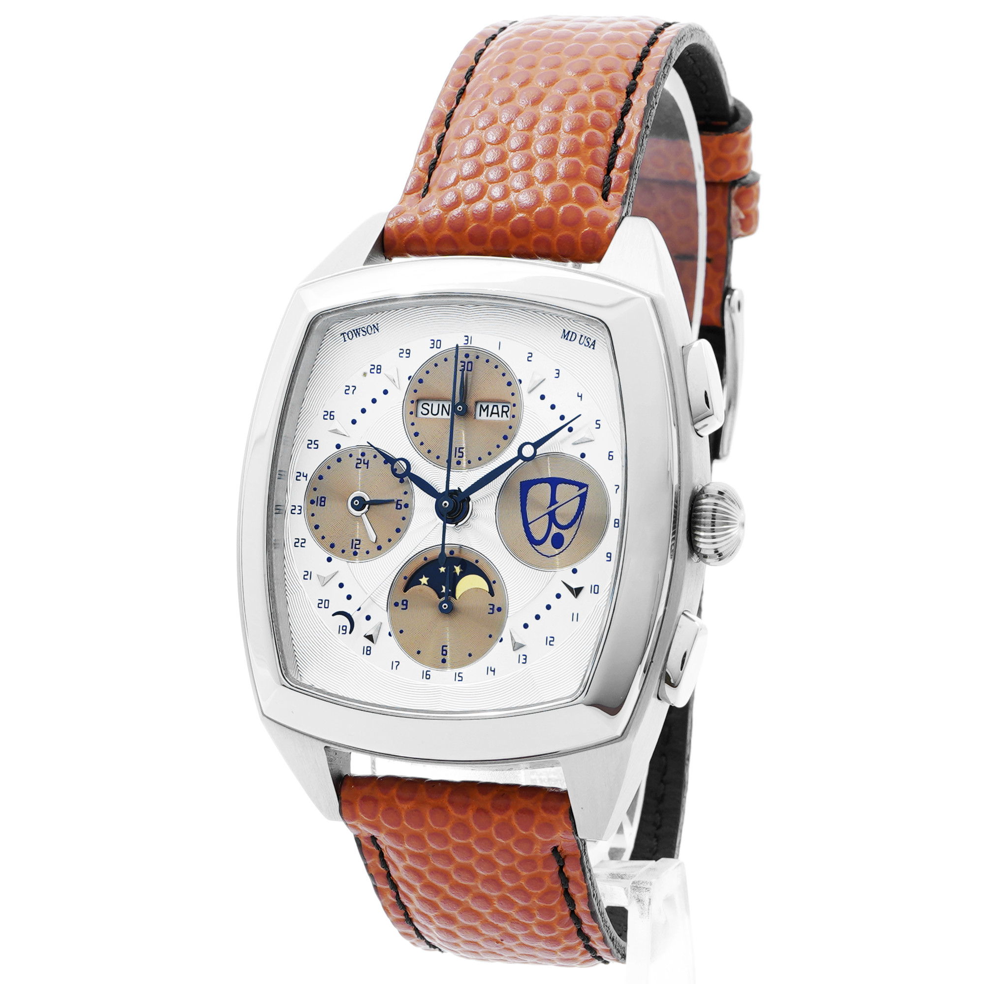 Towson Watch Co. Choptank Triple Calendar Moonphase Chronograph E250-2 - Inventory 8540