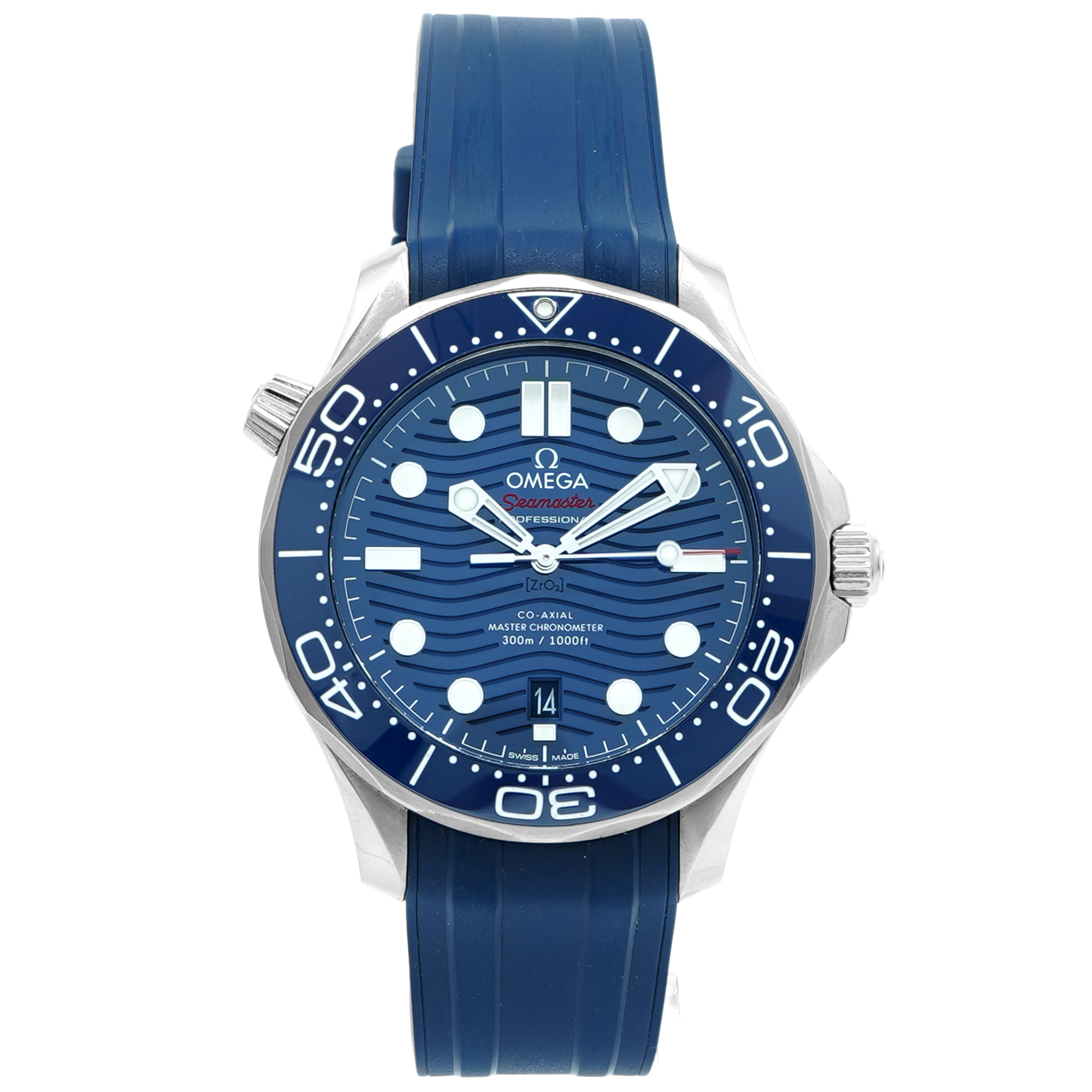 Omega Seamaster Diver 300M Co-Axial Master Chronometer 42mm *Blue* - Inventory 8558