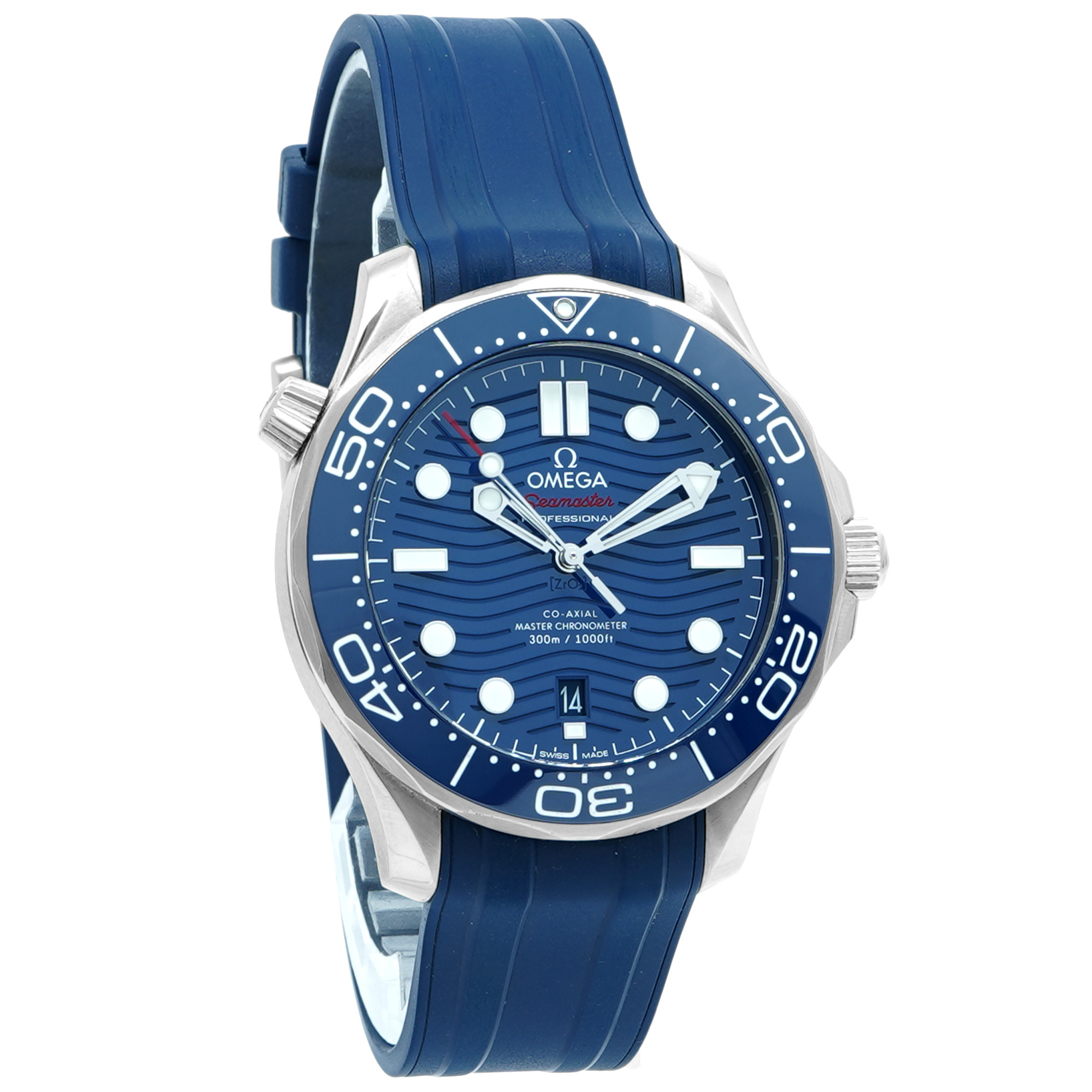 Omega Seamaster Diver 300M Co-Axial Master Chronometer 42mm *Blue* - Inventory 8558