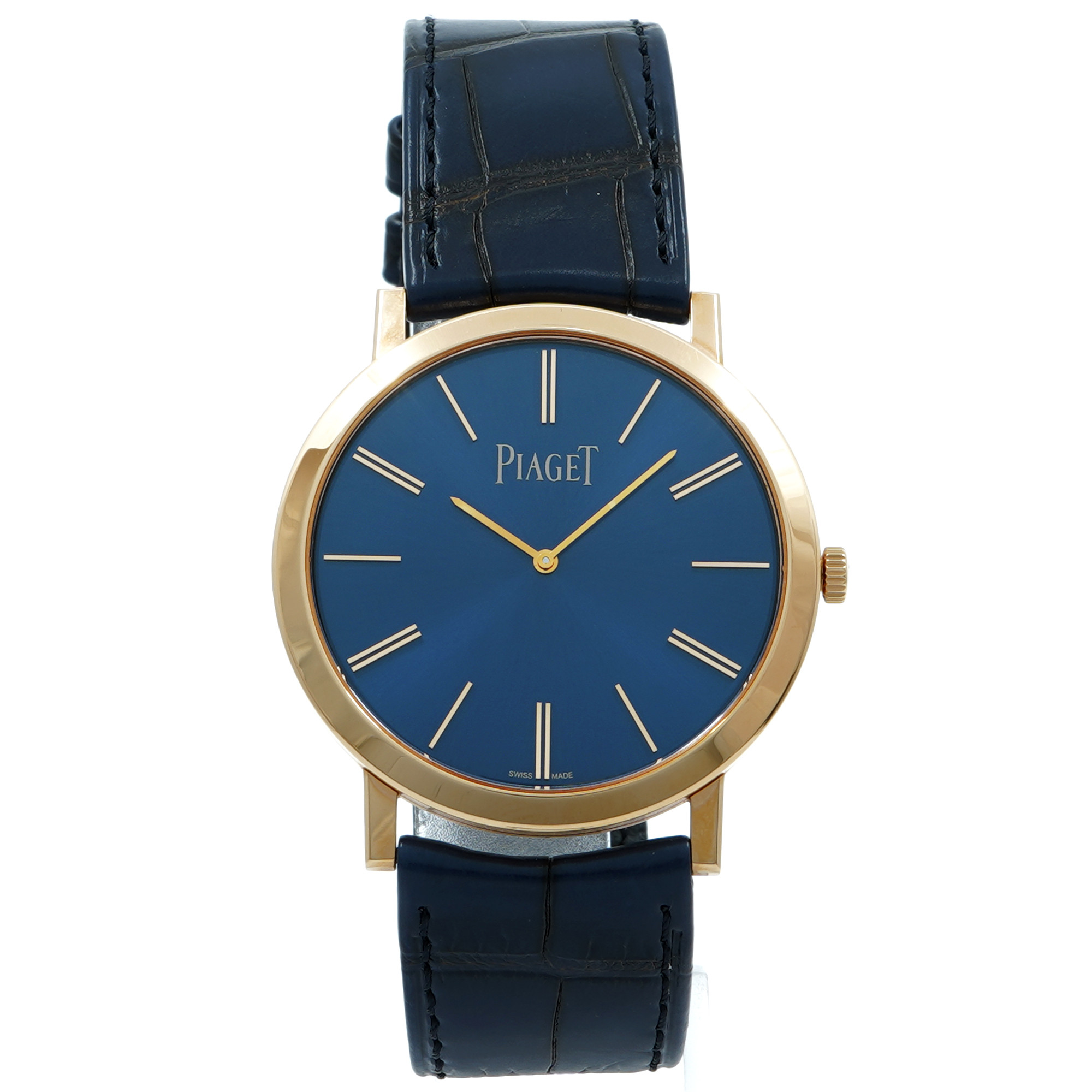 Piaget Altiplano * Rose Gold* *Blue Dial* G0A45050 - Inventory 8582