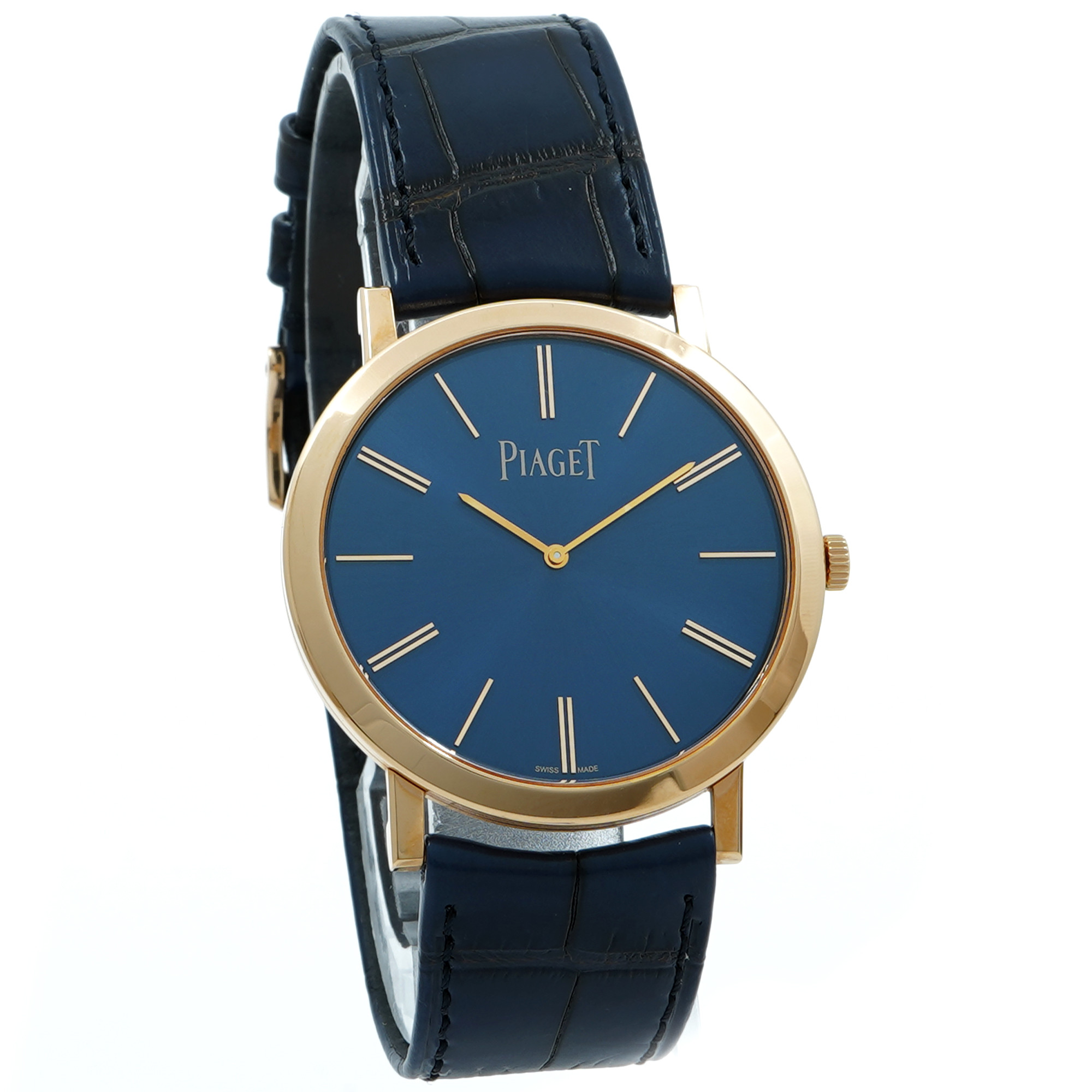 Piaget Altiplano * Rose Gold* *Blue Dial* G0A45050 - Inventory 8582
