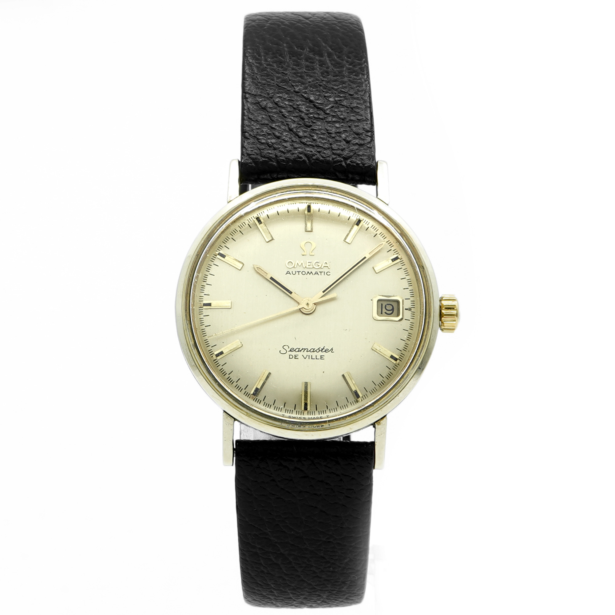 Omega Seamaster DeVille KM6068 *Stainless and 14k Bezel **Vintage 1969* - Inventory 8600